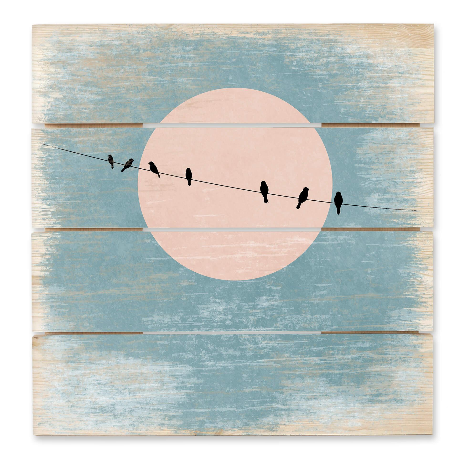 Cuadro de madera Kubistika - La belleza del silencio - 40x41,5 cm
