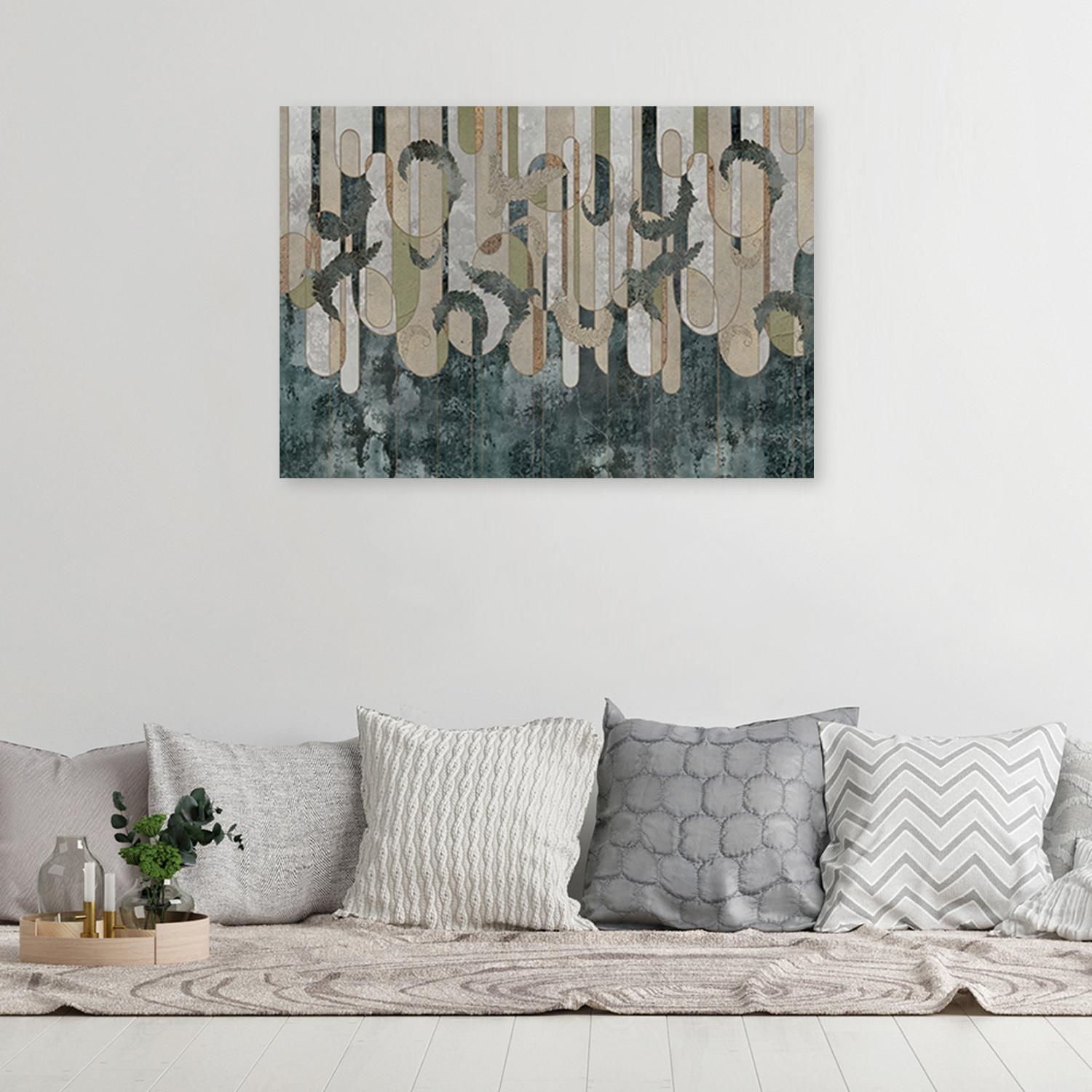Canvasbillede, Boho planter abstrakt