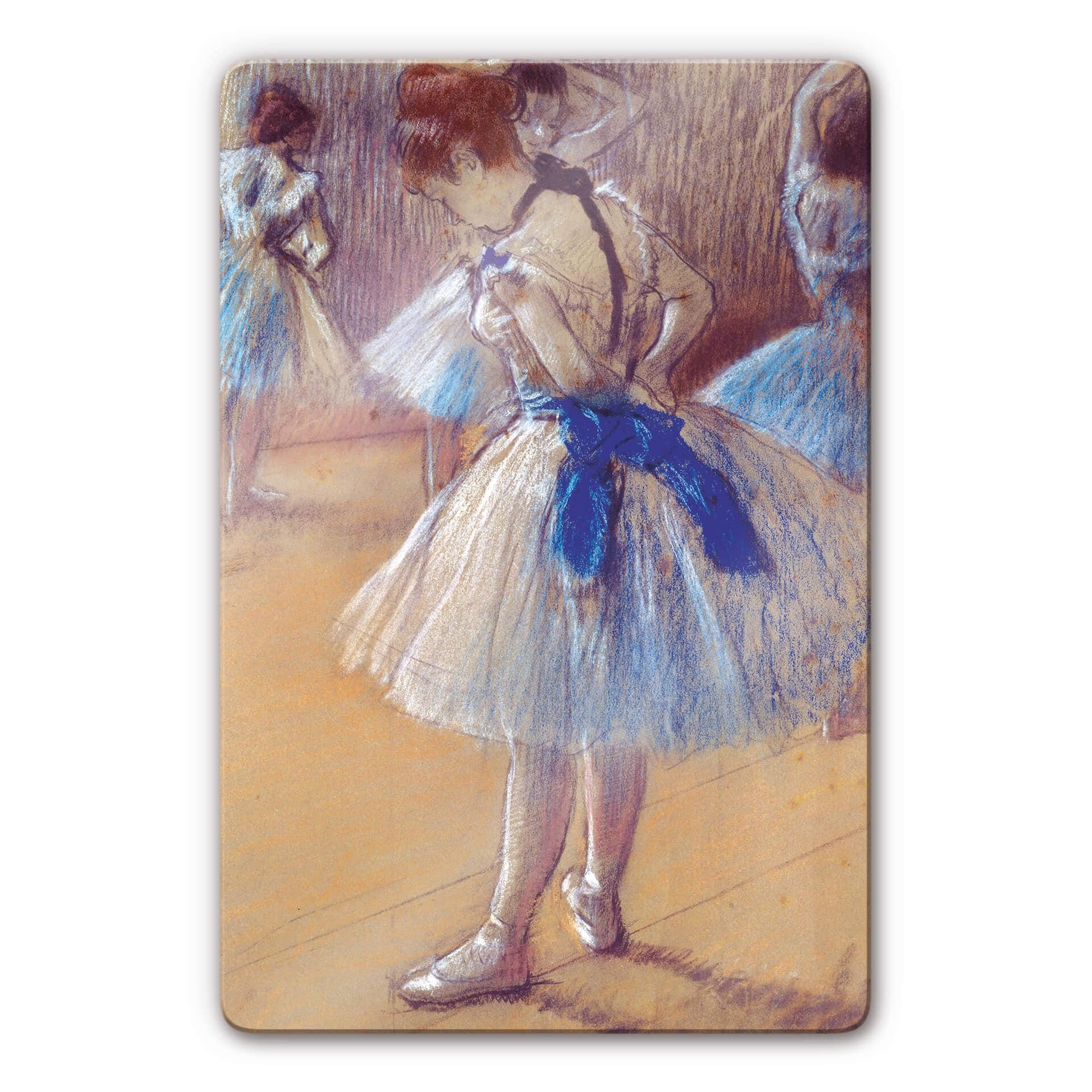 Glasbillede - Degas - Danserinde binder sløjfe