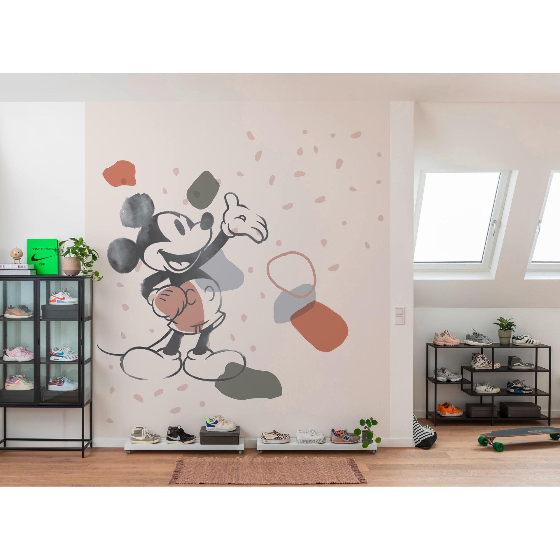 Vliesbehang - Mickey Organic Shapes - 250 x 280 cm
