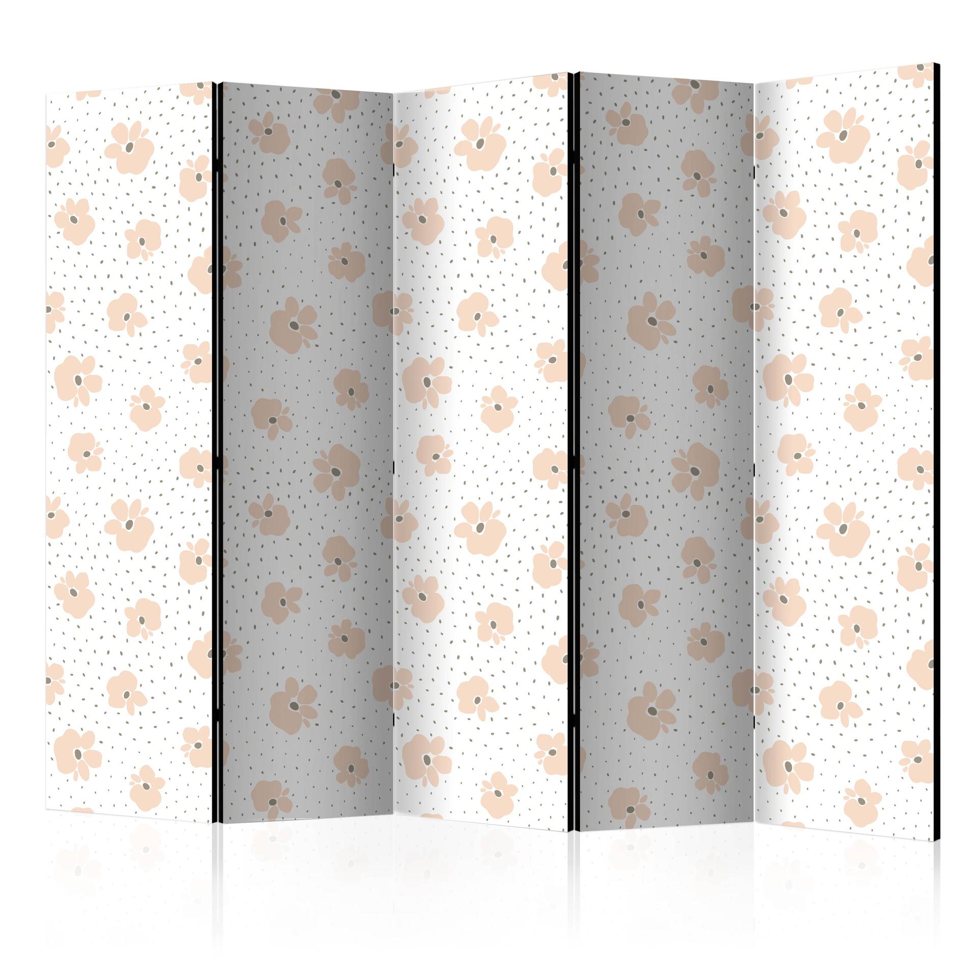 Schermo divisorio - Fiori di bambini, 3 pezzi