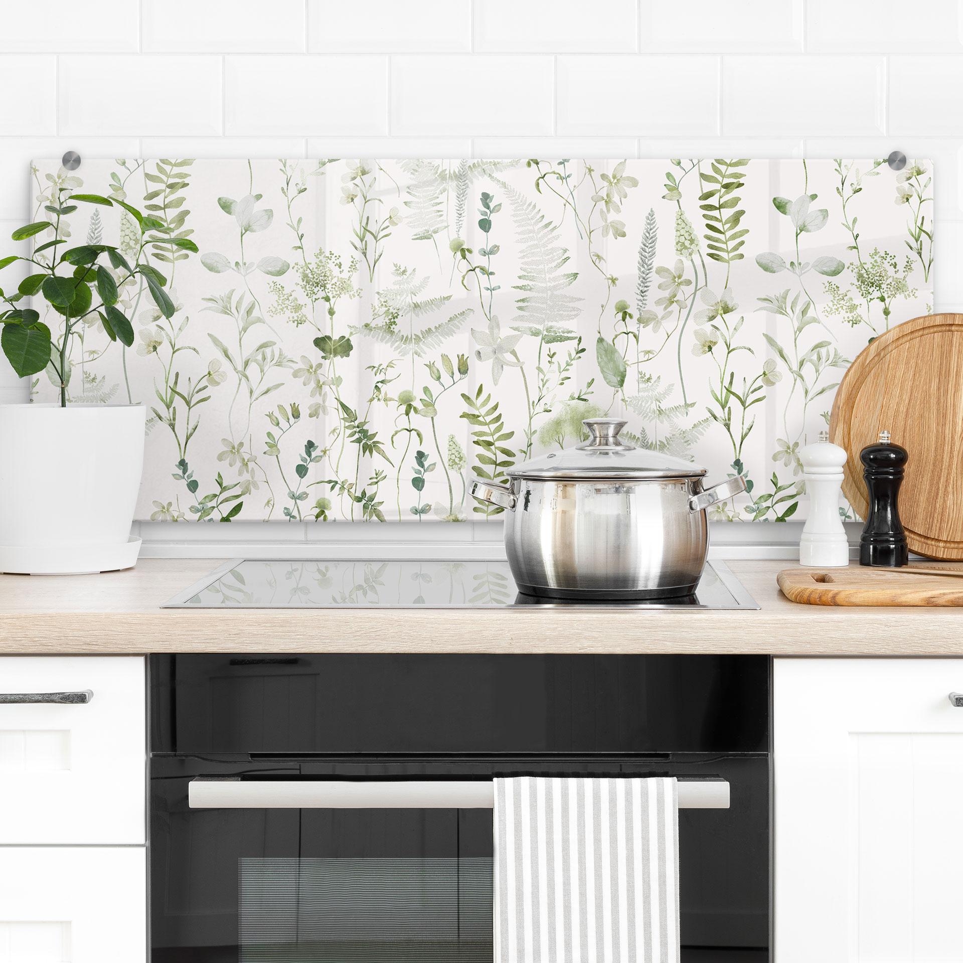 Stænkplade Urter og vilde blomster - UN Designs