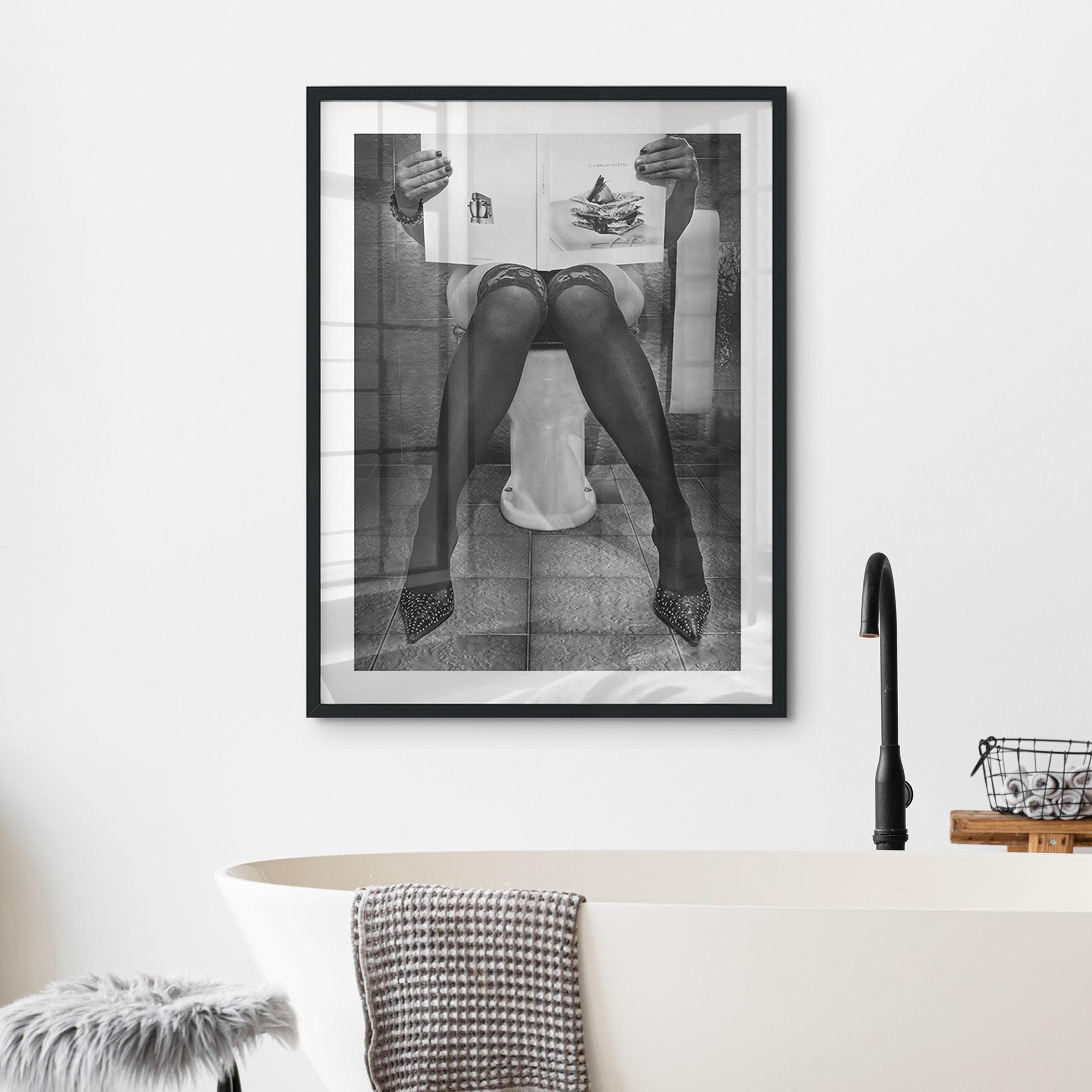 Póster Mujer erótica en el baño - Toniolo