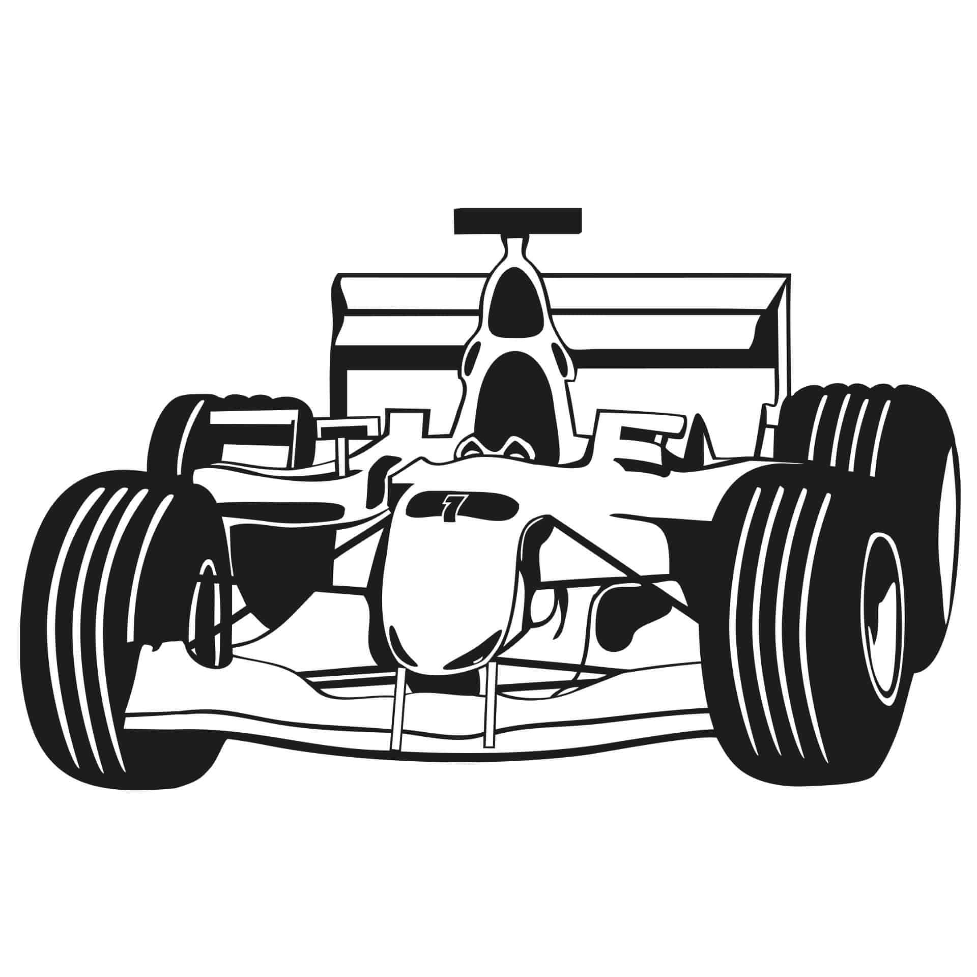 Wallsticker Racer bil 2