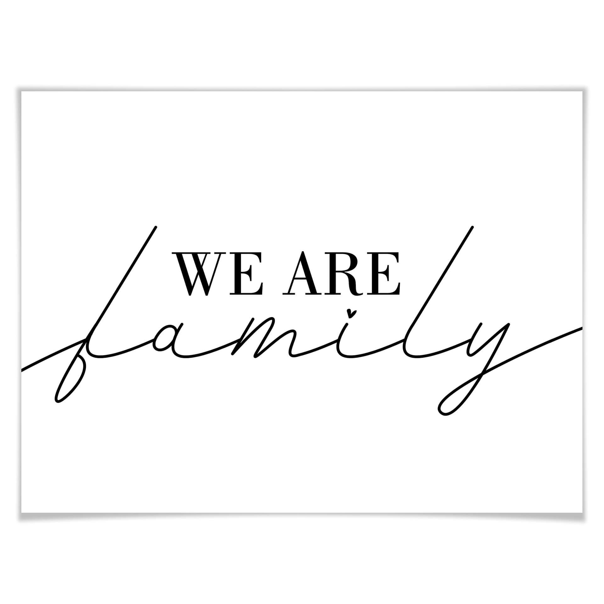 Plakat - We are family