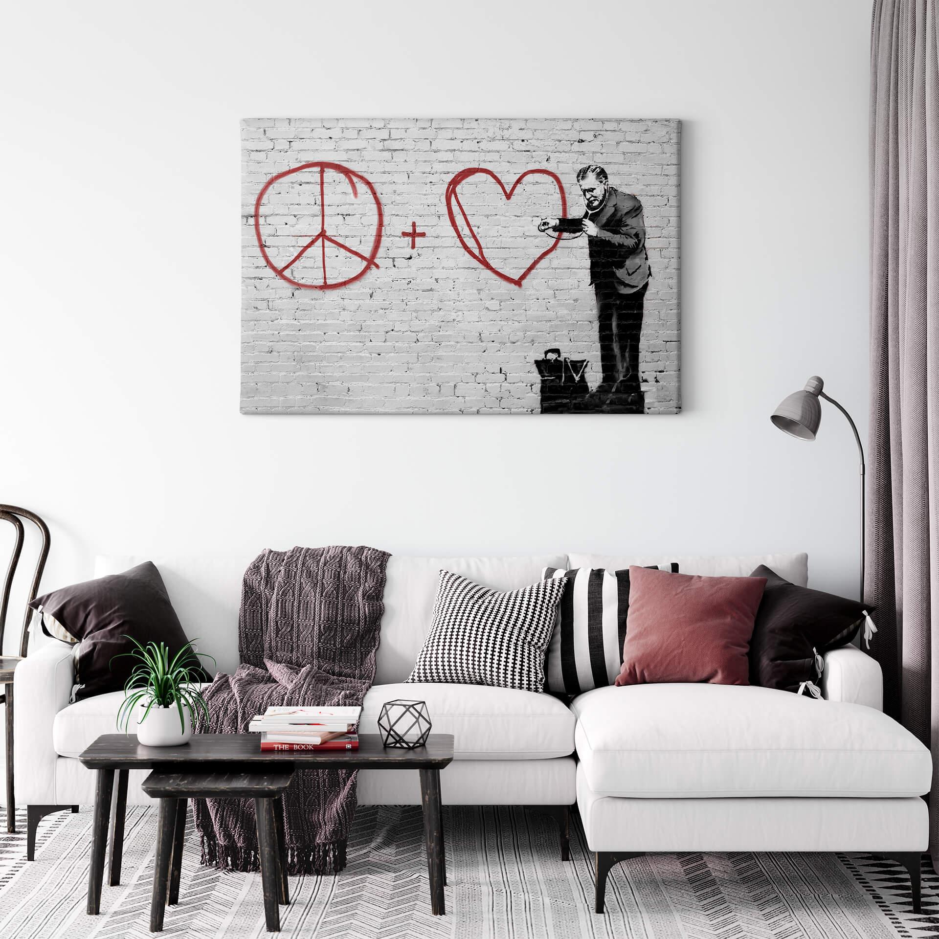 Obraz na płótnie Banksy - Peaceful Hearts Doctor