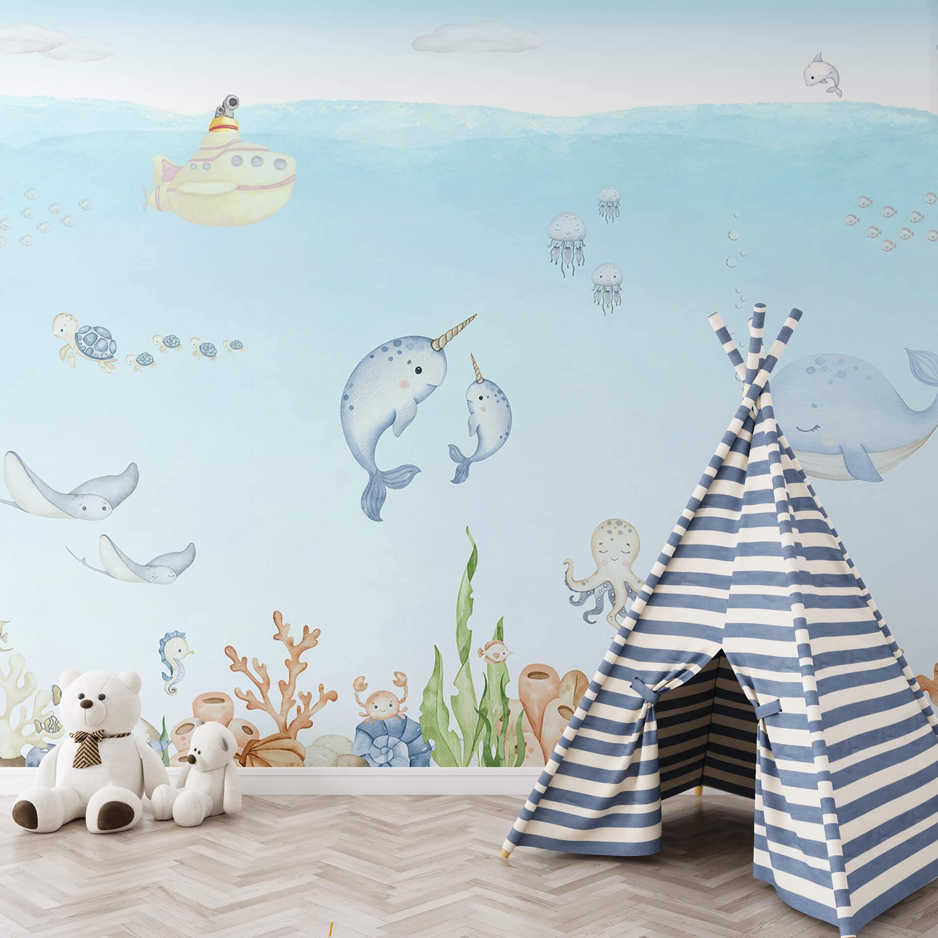 Fototapet Oliver Robins - Underwater Friends
