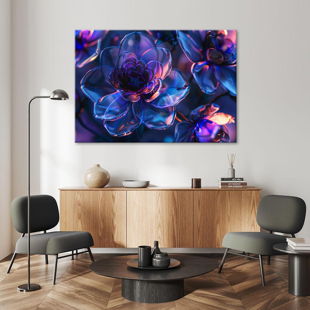 Canvasbillede, Granatæbleblomster - 3D-dybde