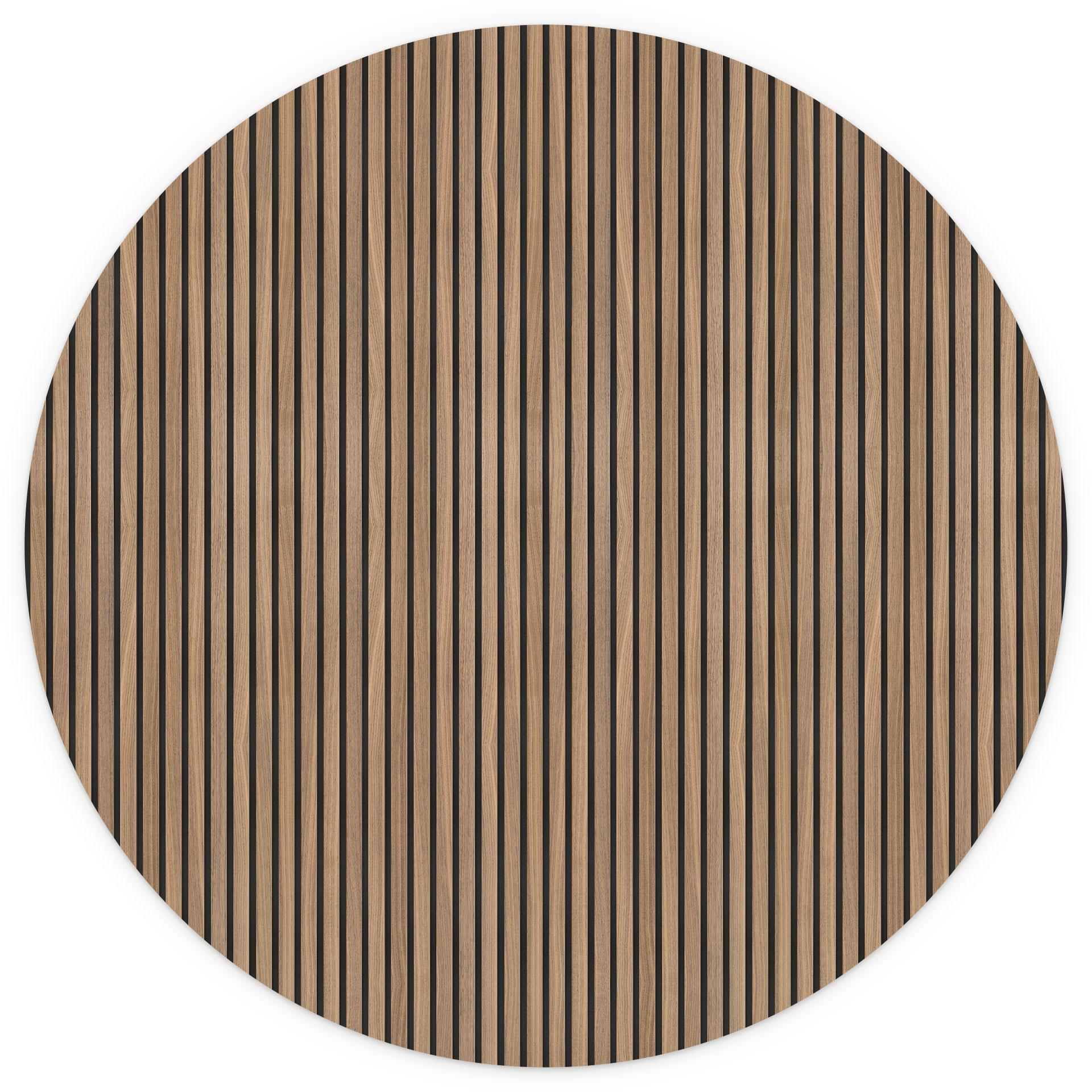 Behangcirkel Wandpanelen met houtlook - vliesbehang/zelfklevend vliesbehang