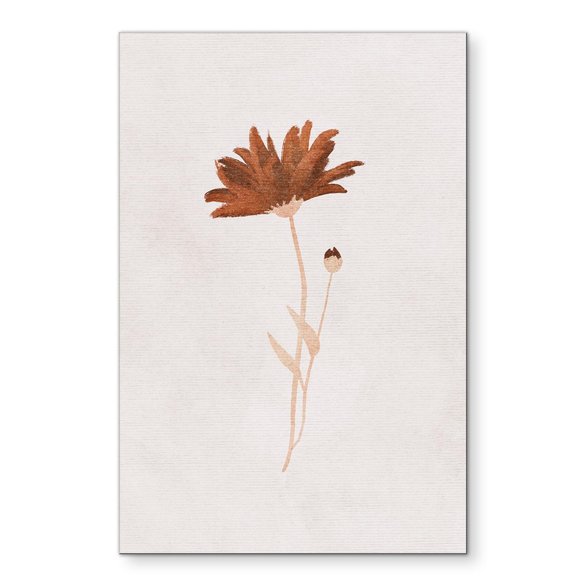 Billede af vilde blomster - Goed Blauw – print på aluminium (Alu-Dibond)