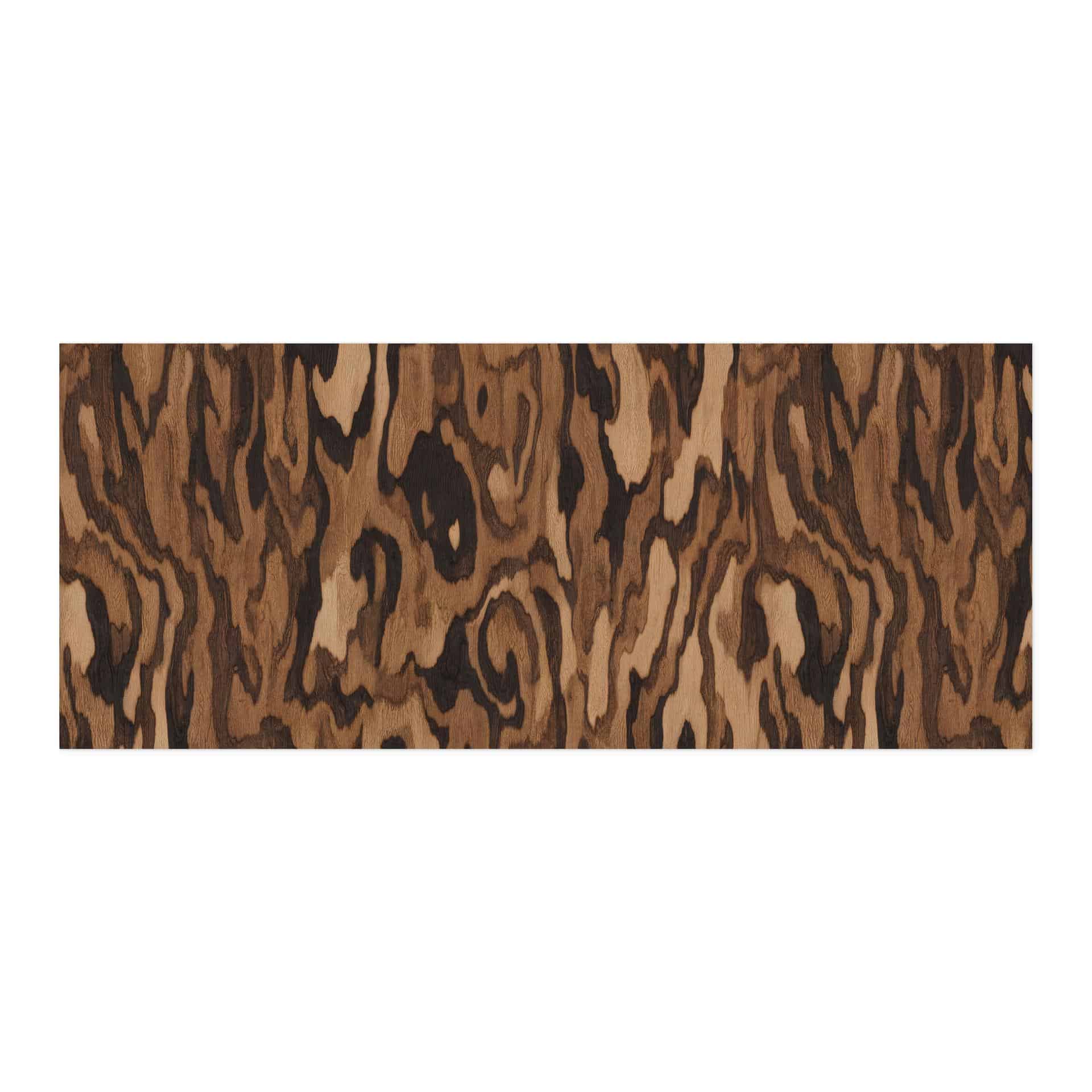 Autoadesivo Pannello da Cucina Ettore Walnut - Venatura del Legno Astratta - Sir Edward x Grigory Gladarev