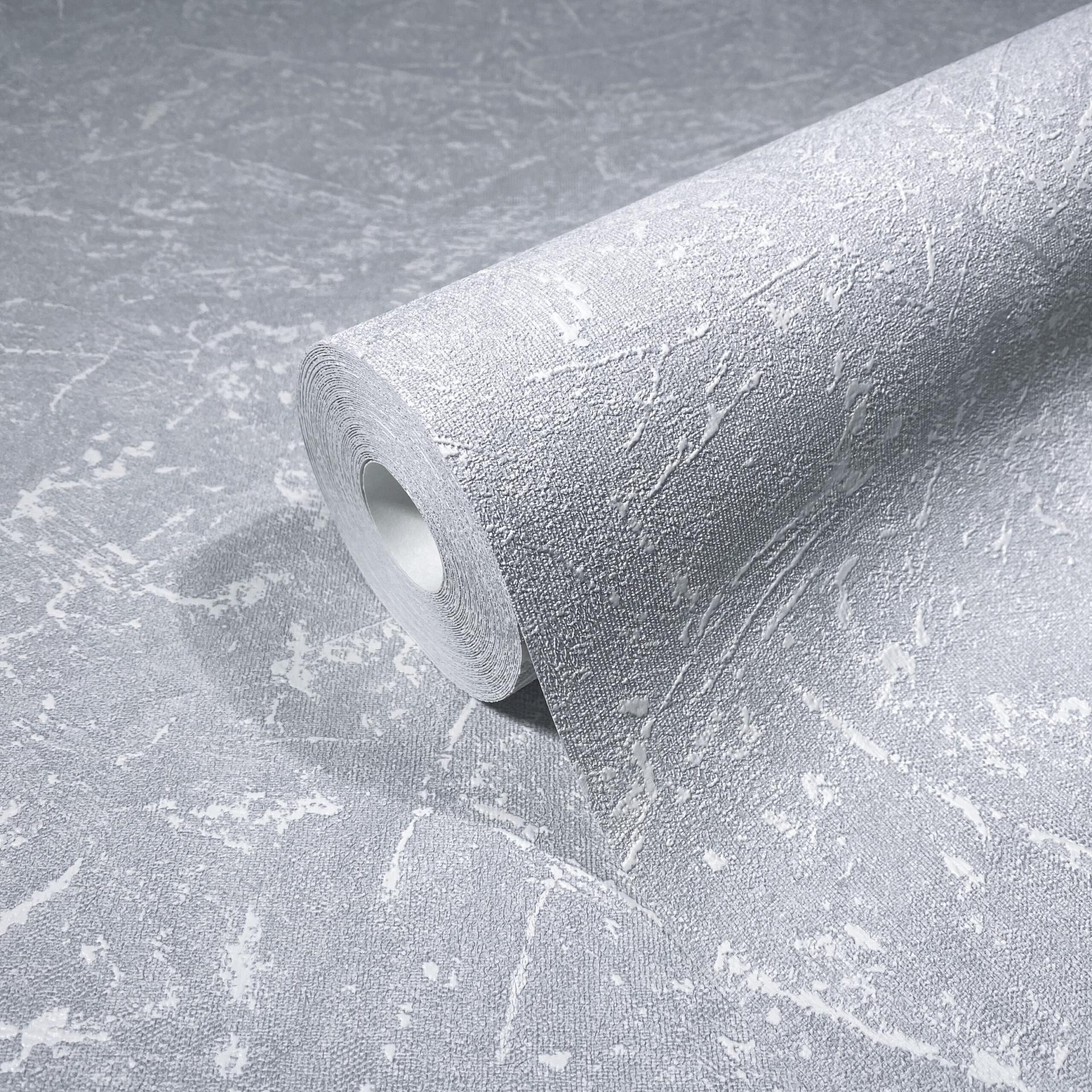 Non-woven tapet med gipsstruktur grå tekstur