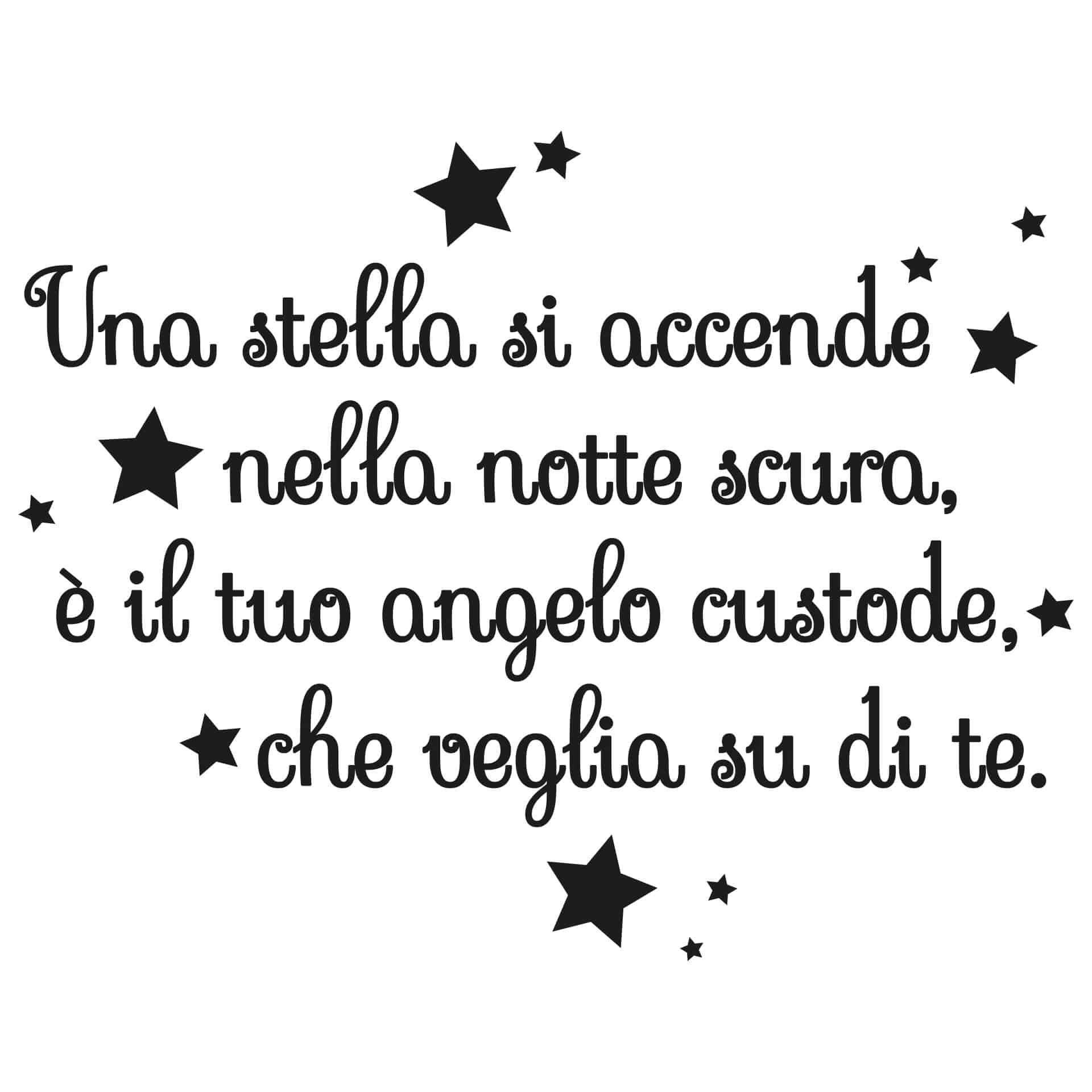 Adesivo murale – Una stella si accende