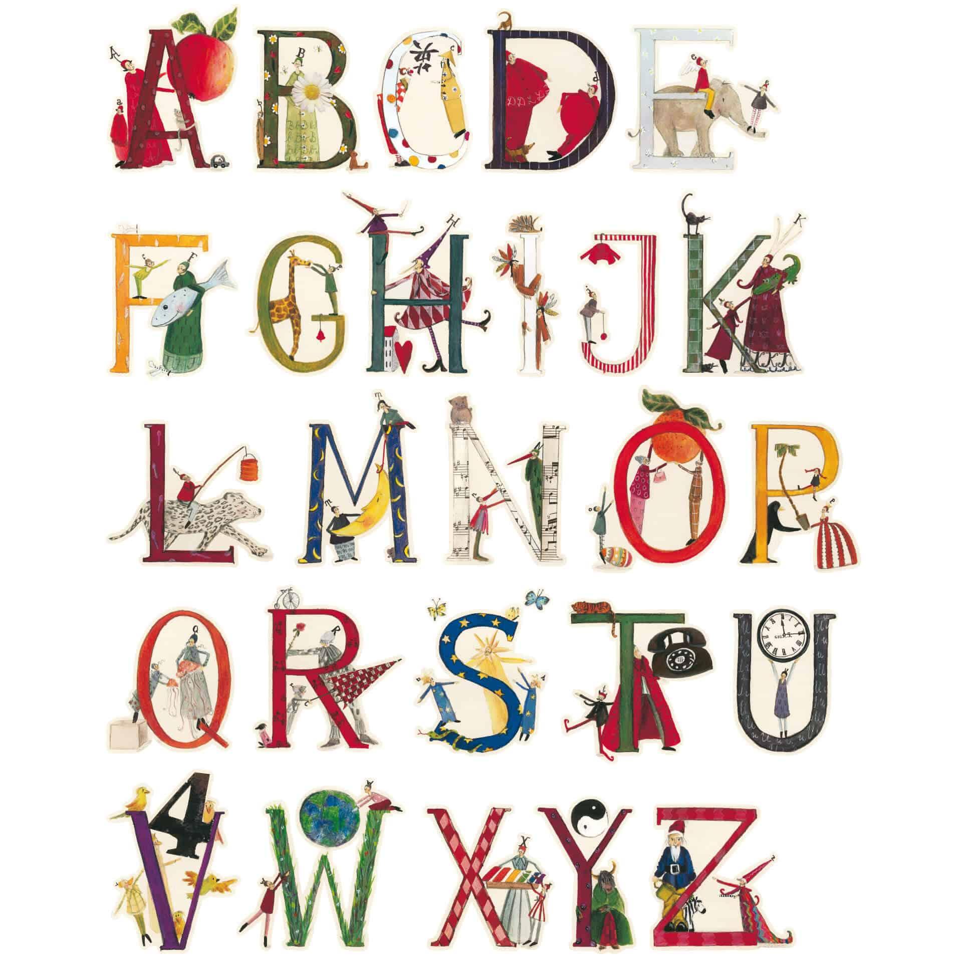 Wandtattoo Leffler - Alphabet