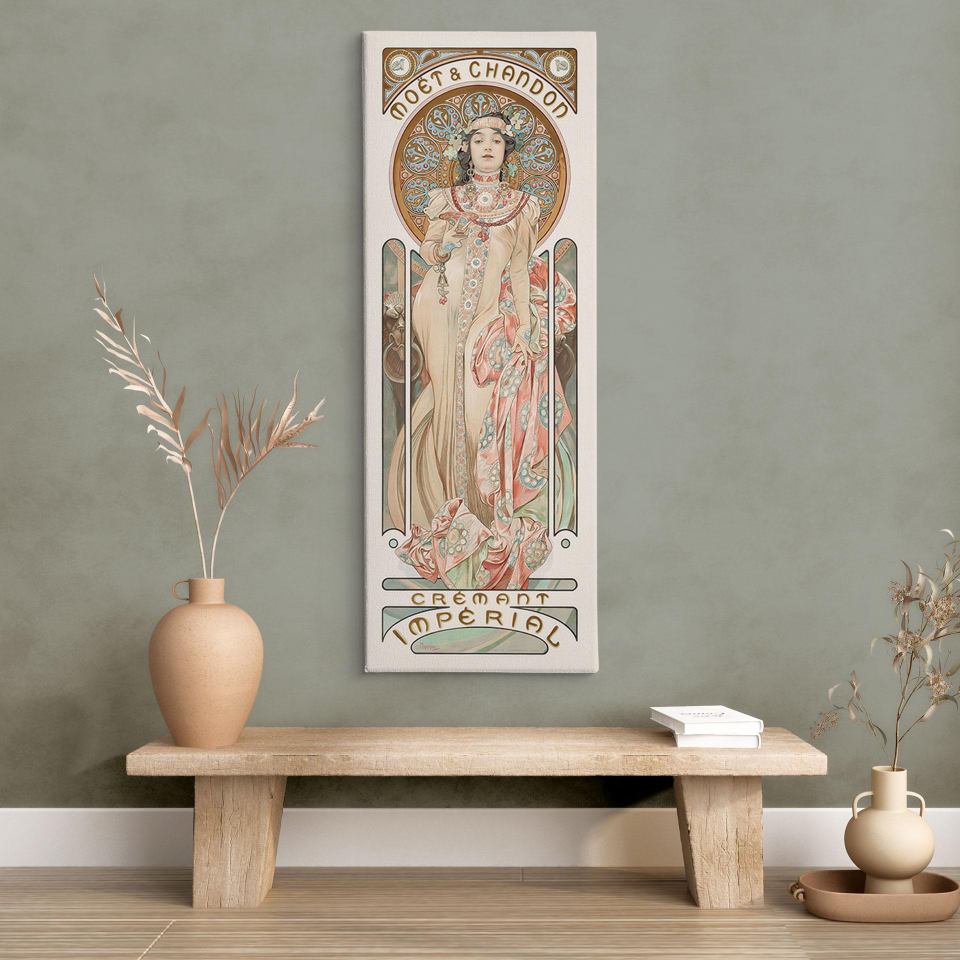 Obraz na płótnie Mucha - Moët and Chandon: Dry Imperi