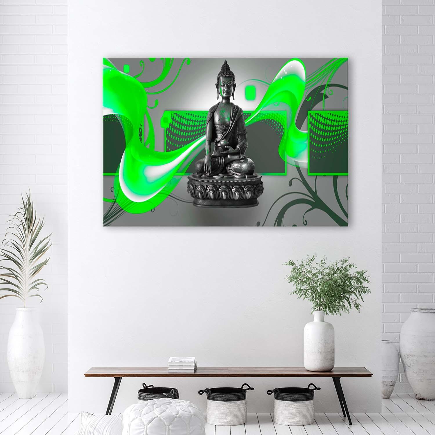 Canvasbillede, Buddha abstrakt