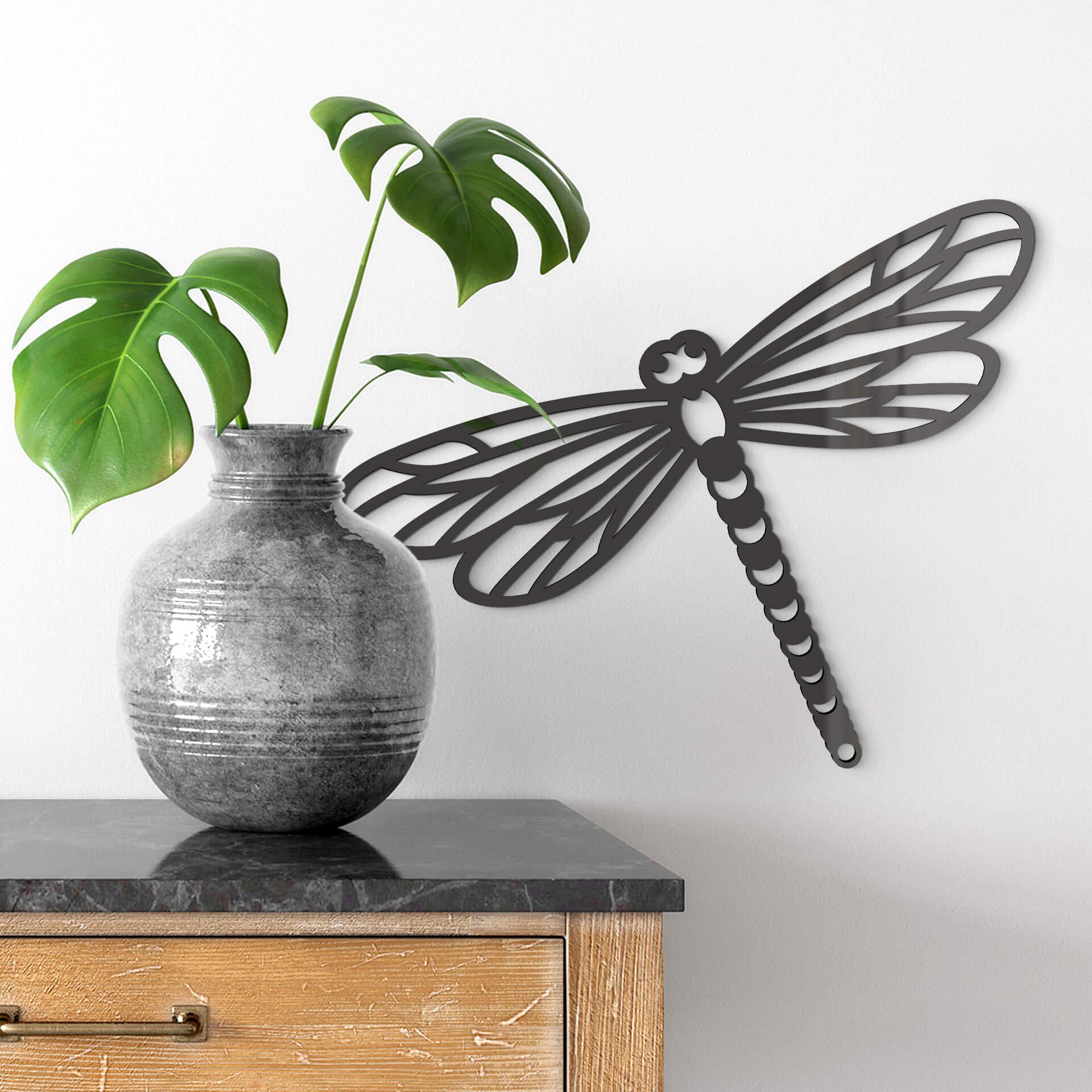 Decoración acrílica Libélula de origami