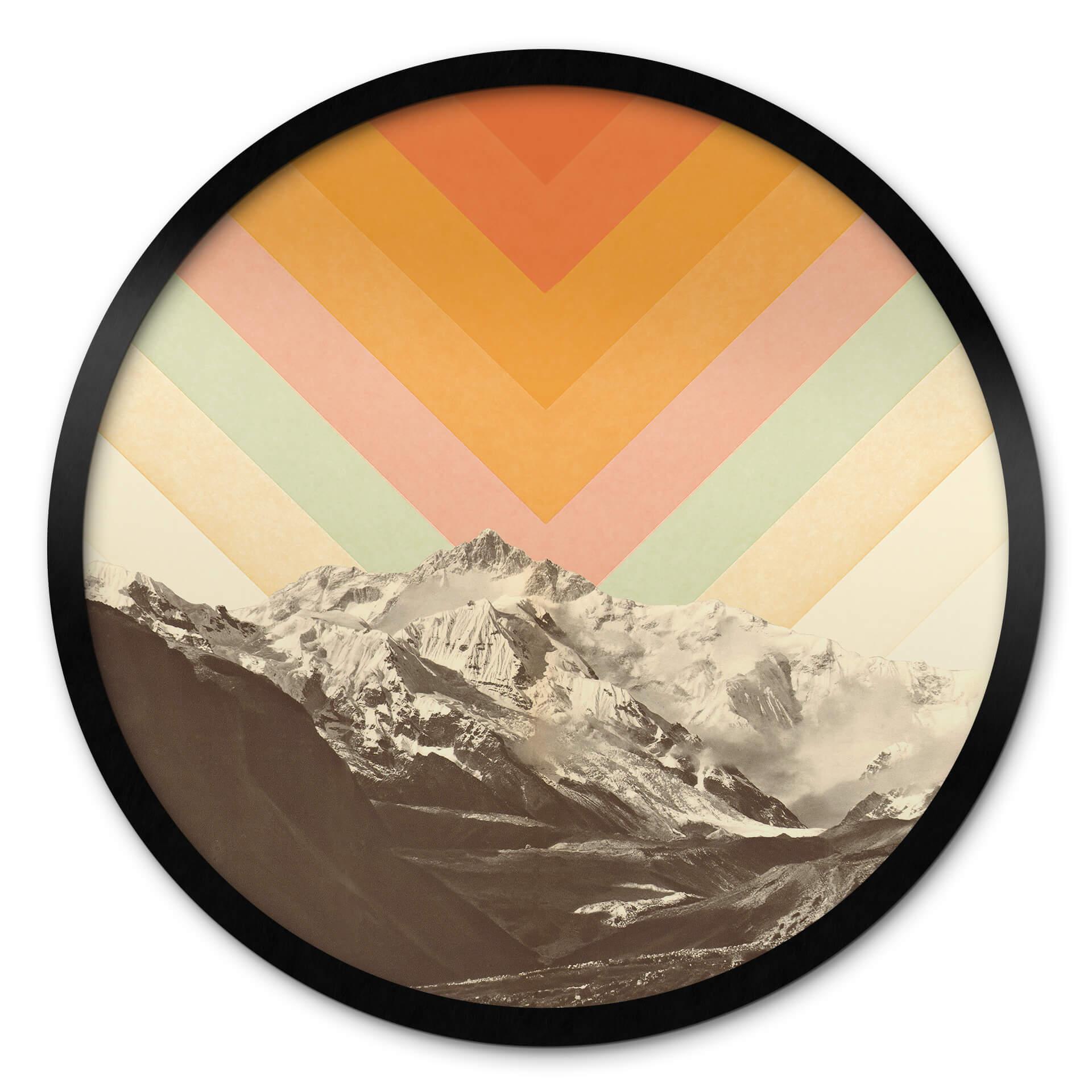 Plakat Bodart - Retro Mountain Landscape