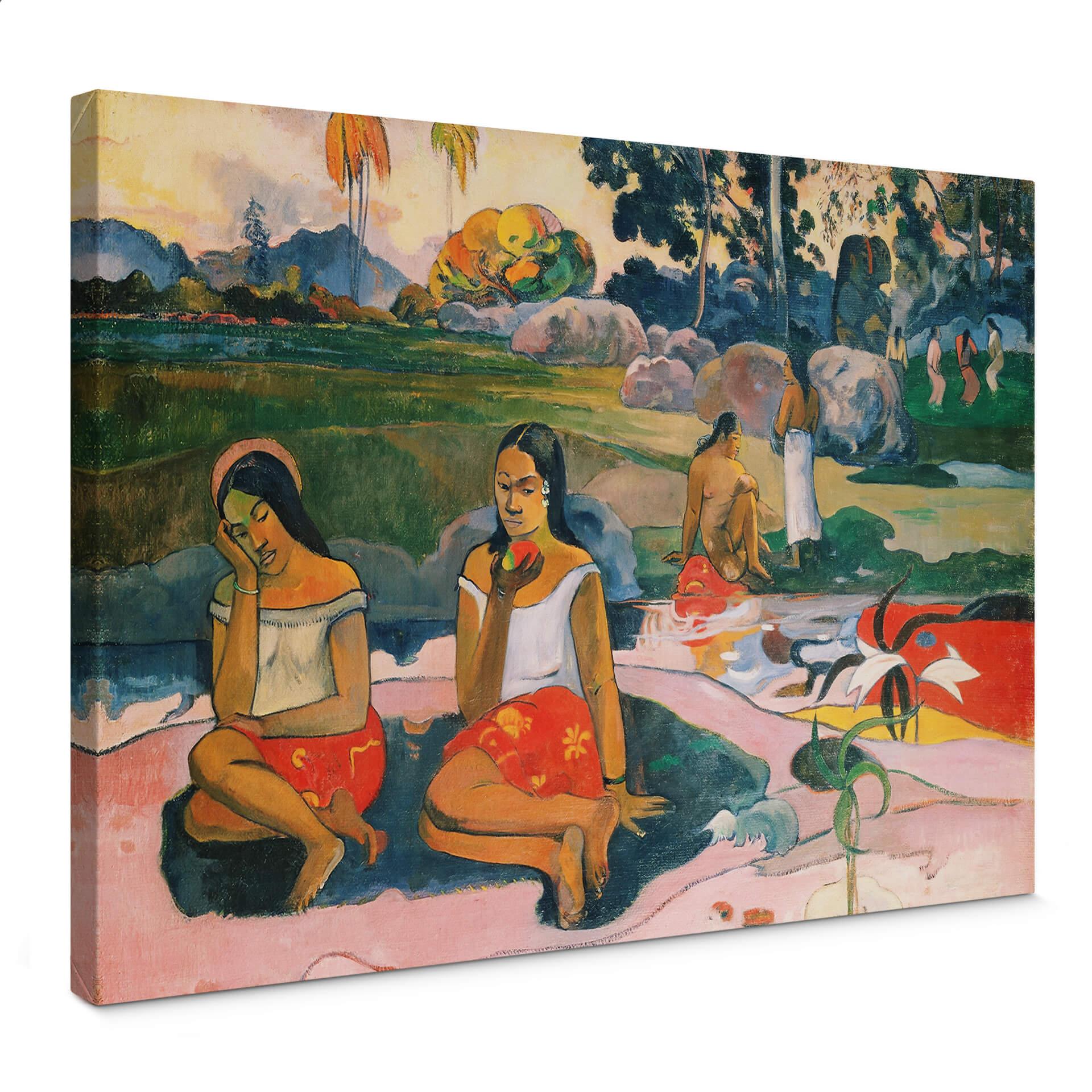 Paul Gauguin - den mirakuløse kilde - Lærredsprint