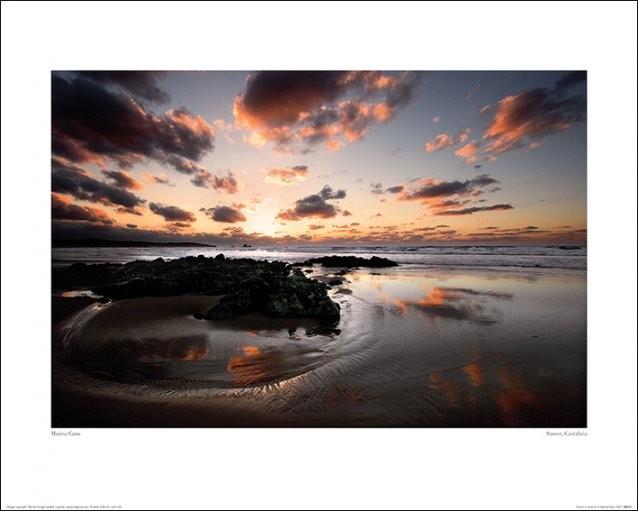 Plakat Marina Cano - Solnedgang, Cantabria kunsttryk (50 x 40 cm)