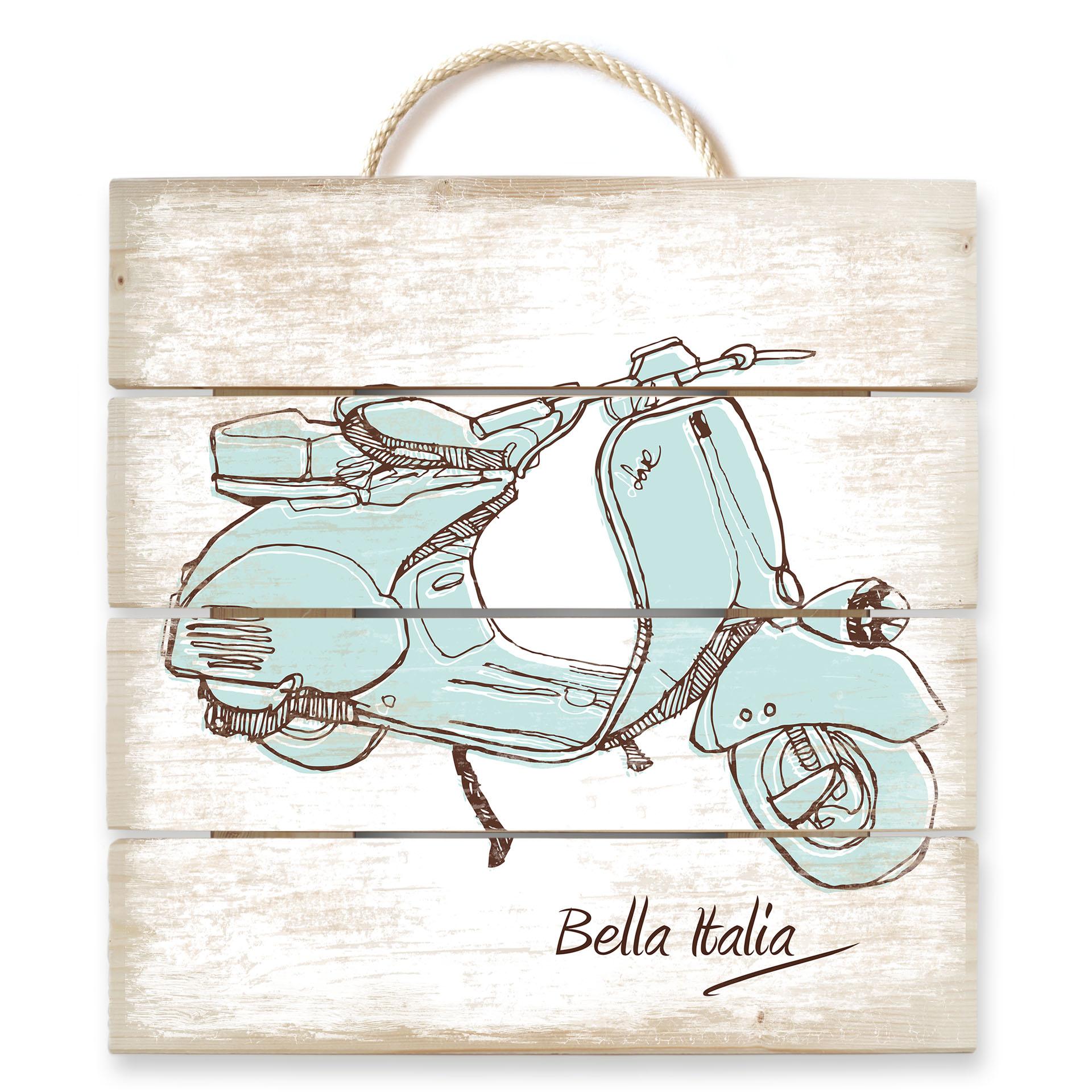 Holzbild Vespa - 40x41,5 cm