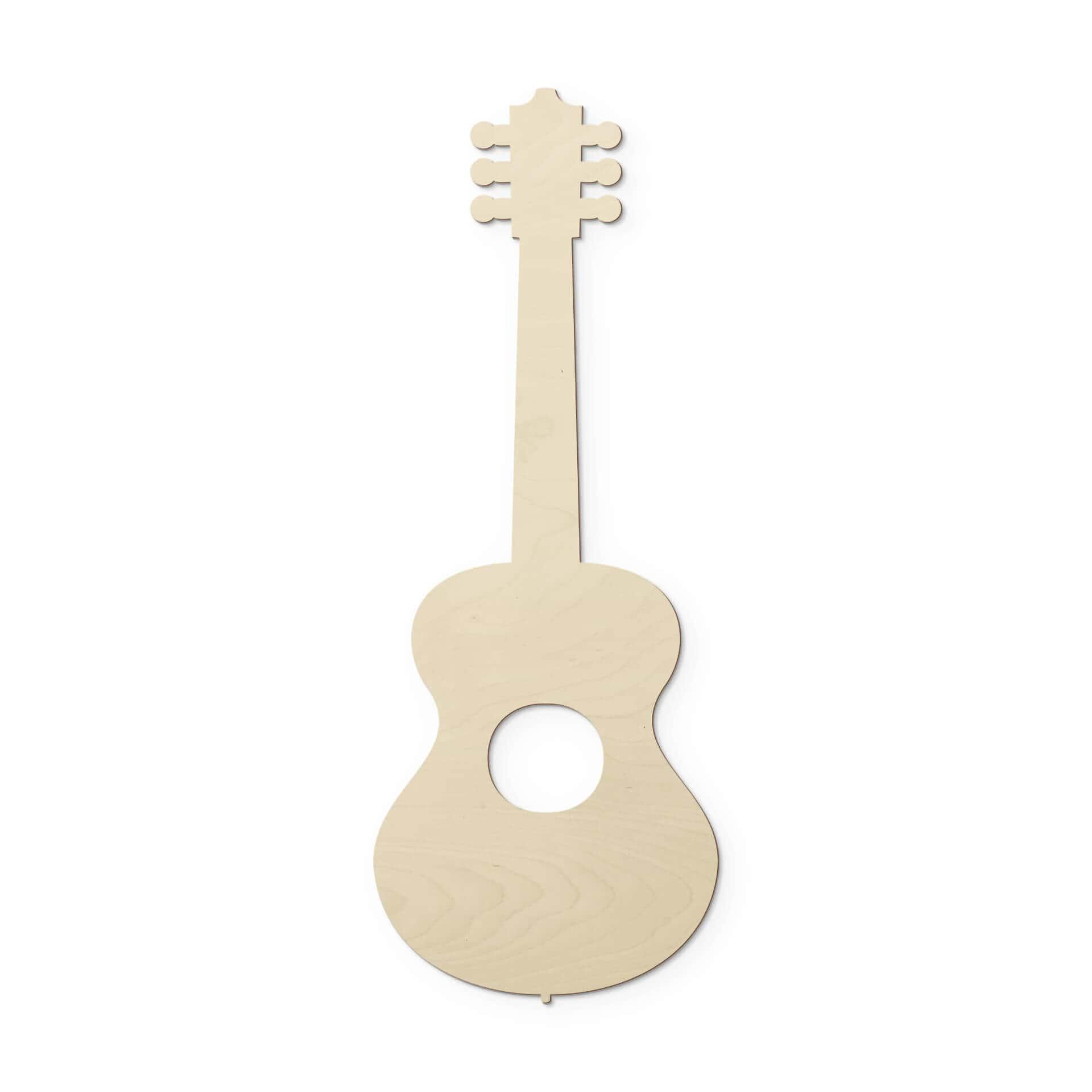 Holzdeko Pappel - Gitarre