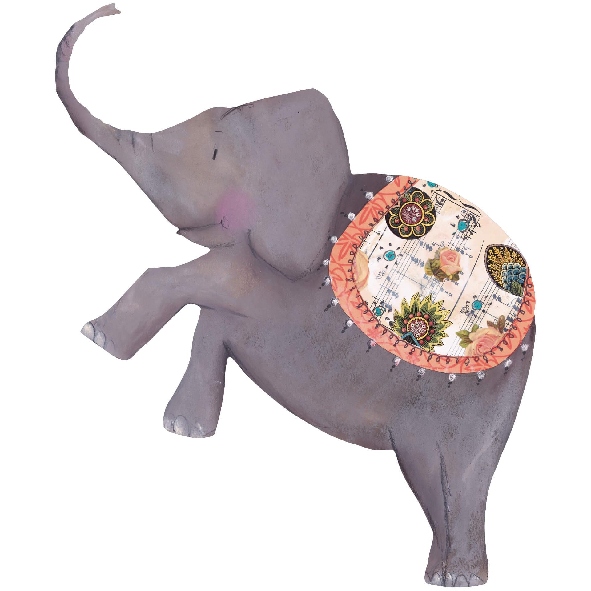 Wandtattoo Leffler - Artistischer Elefant