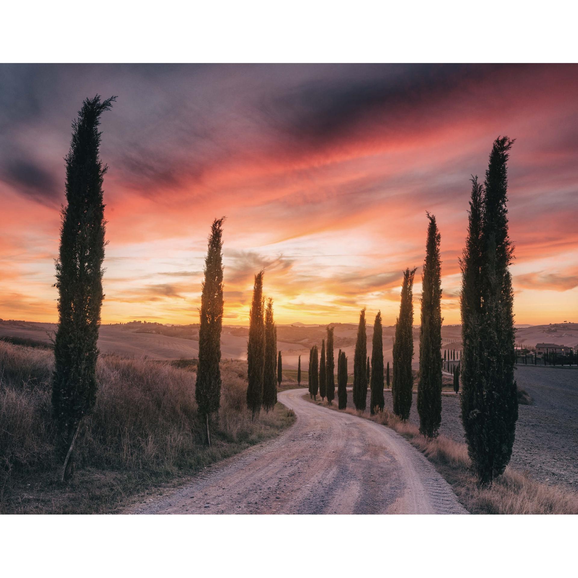 Fotobehang - Anton Tuscany - Sunset