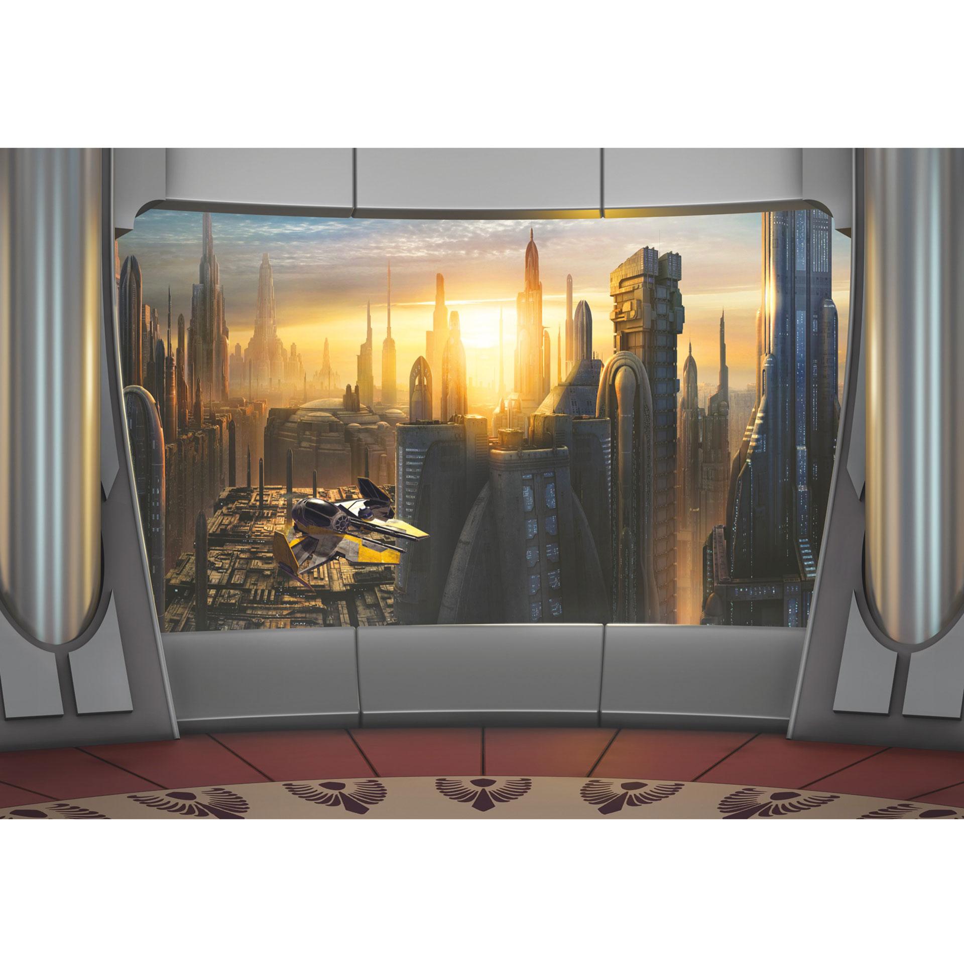 Fotobehang Papierbehang Star Wars Coruscant View