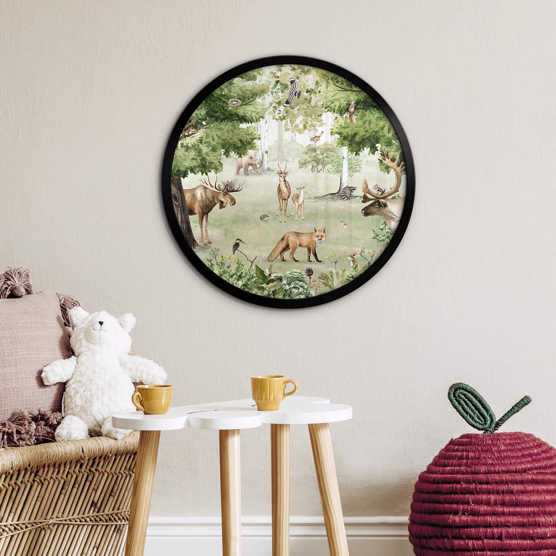 Poster Kikki Belle - Waldwunder - Rund