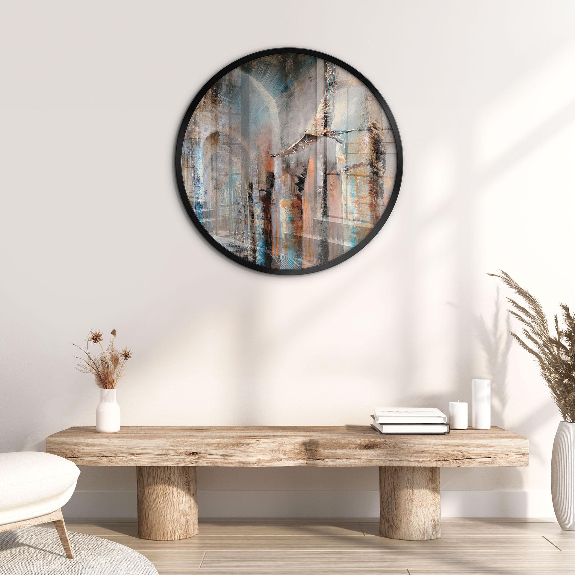 Plakat Lot przez arkady - Schmucker - Okrągły