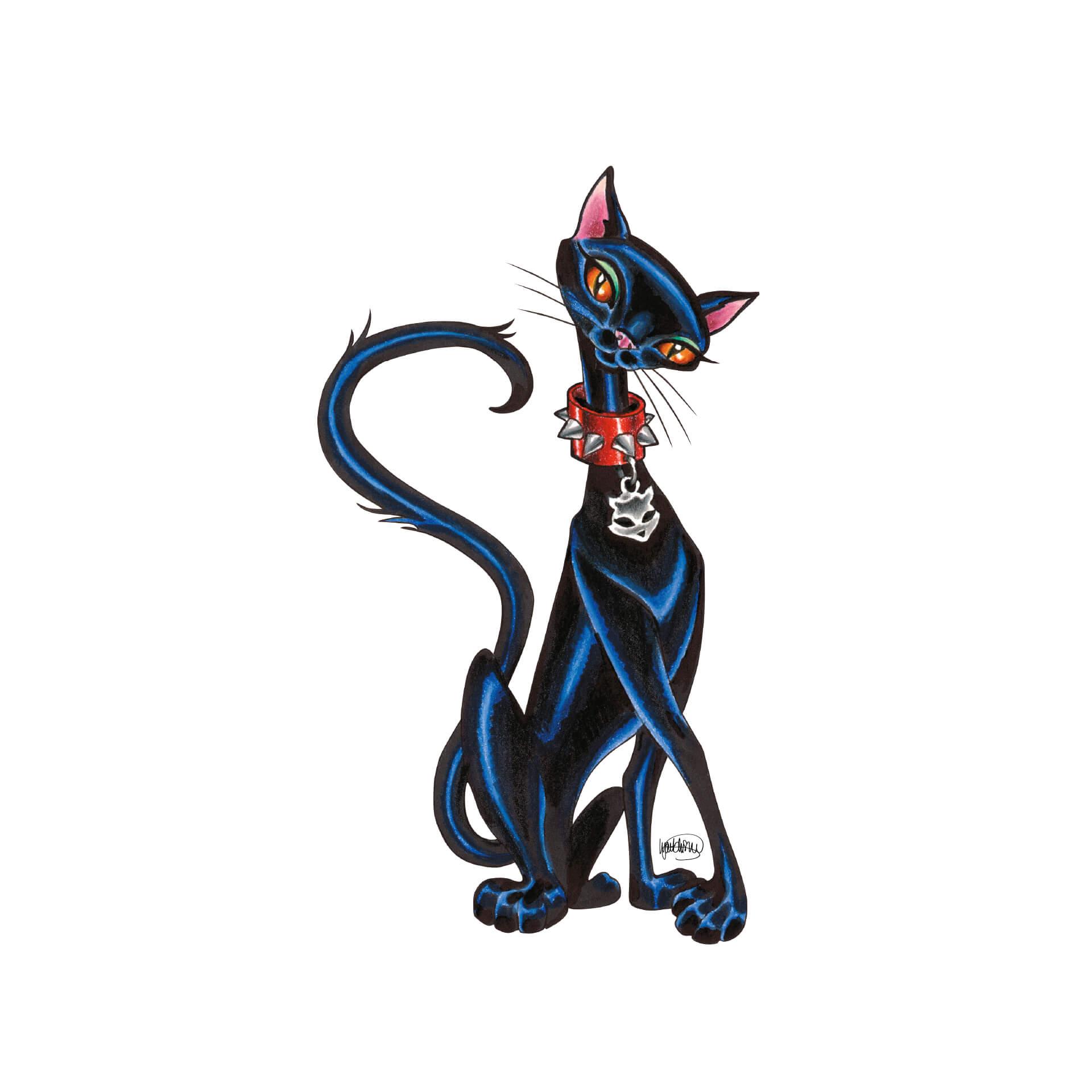 Wandtattoo LA Ink Siamkatze