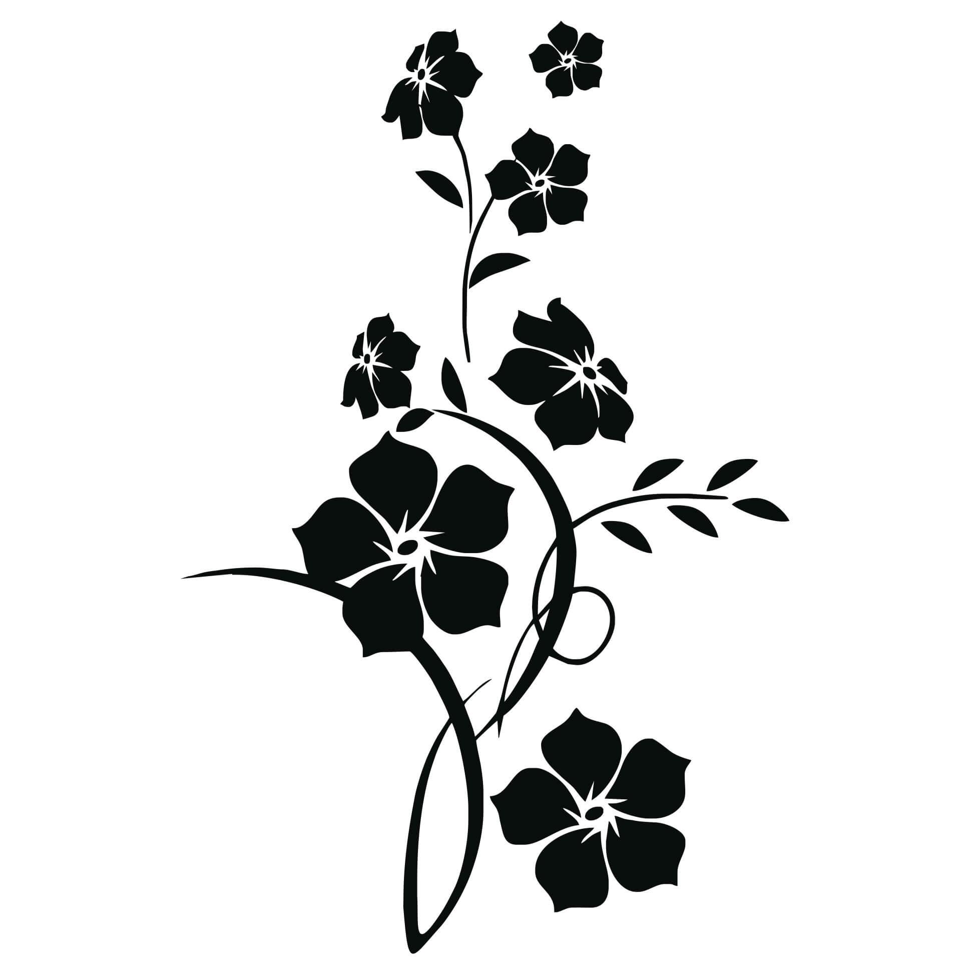 Muursticker Bloemen Jade