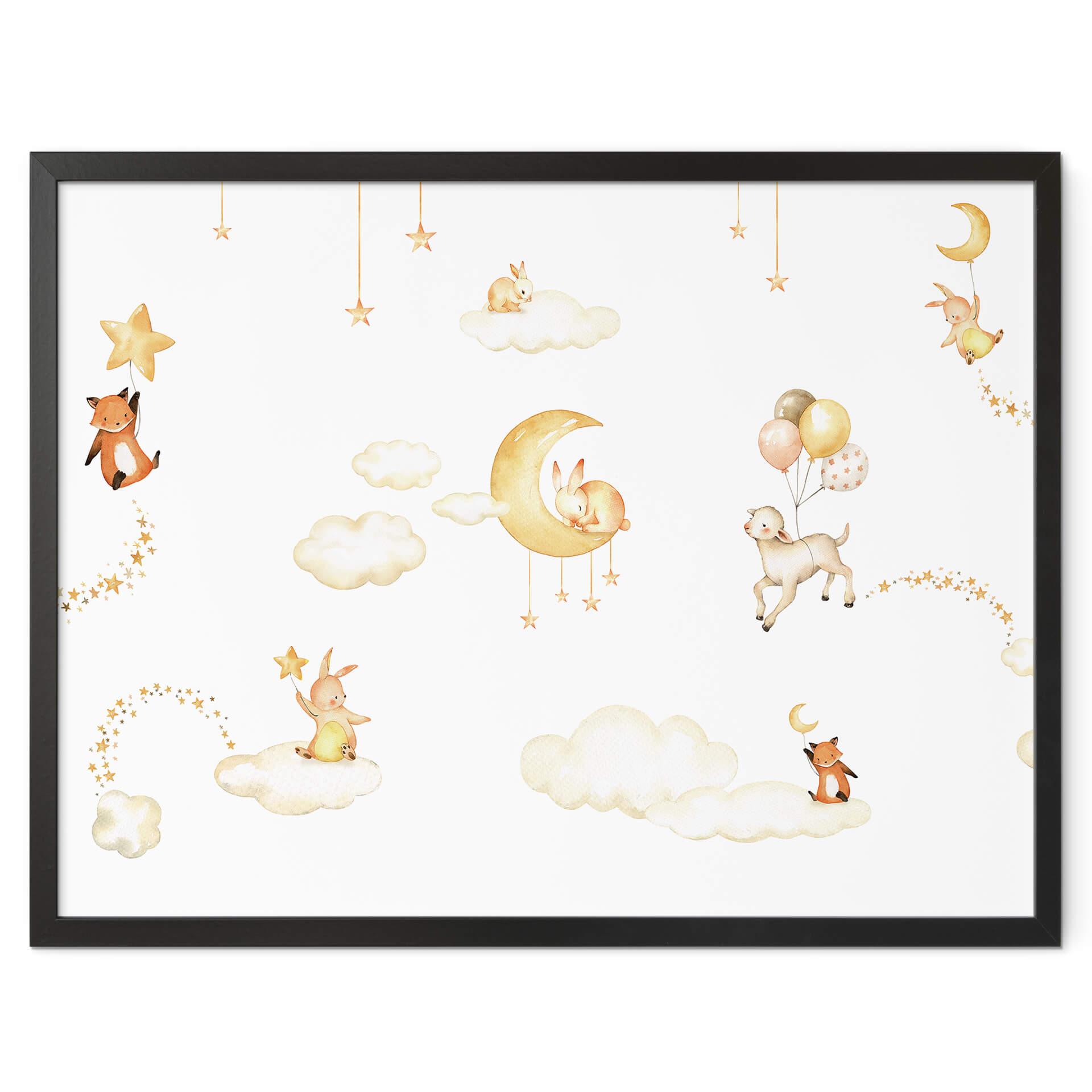 Poster för barnrum Oliver Robins - Sweet dreams white