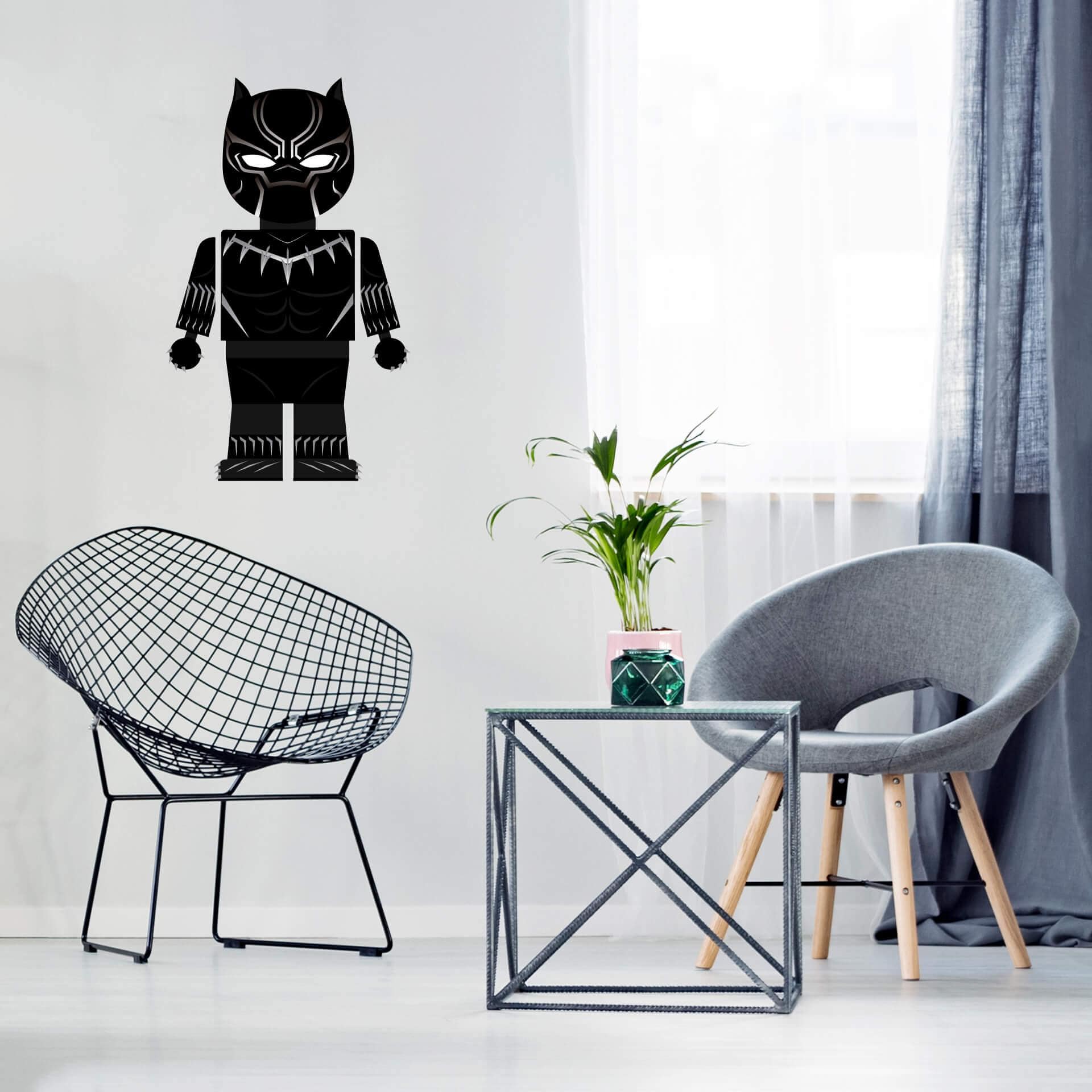 Sticker mural Gomes - Black Panther