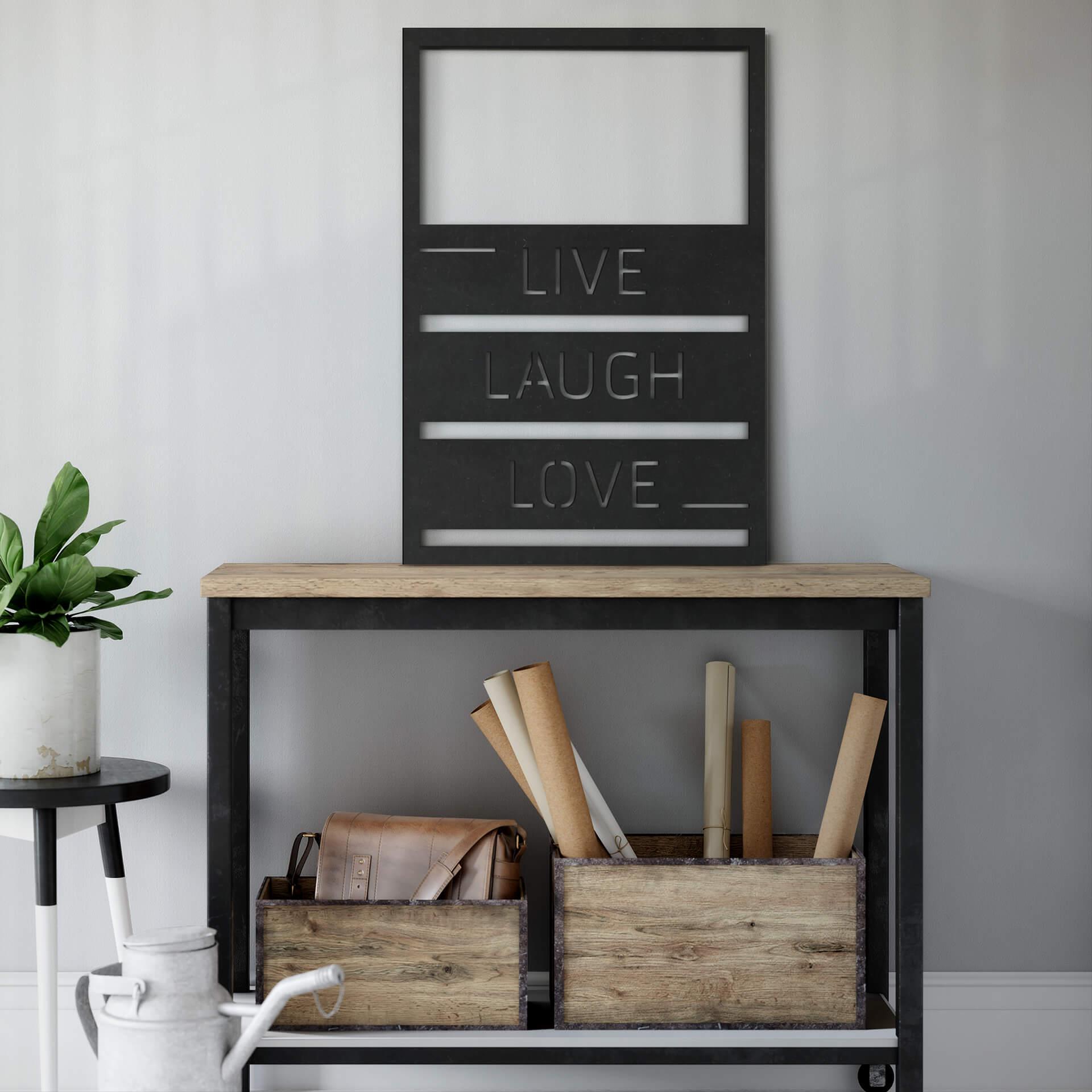 MDF - Decoración en madera Live Laugh Love