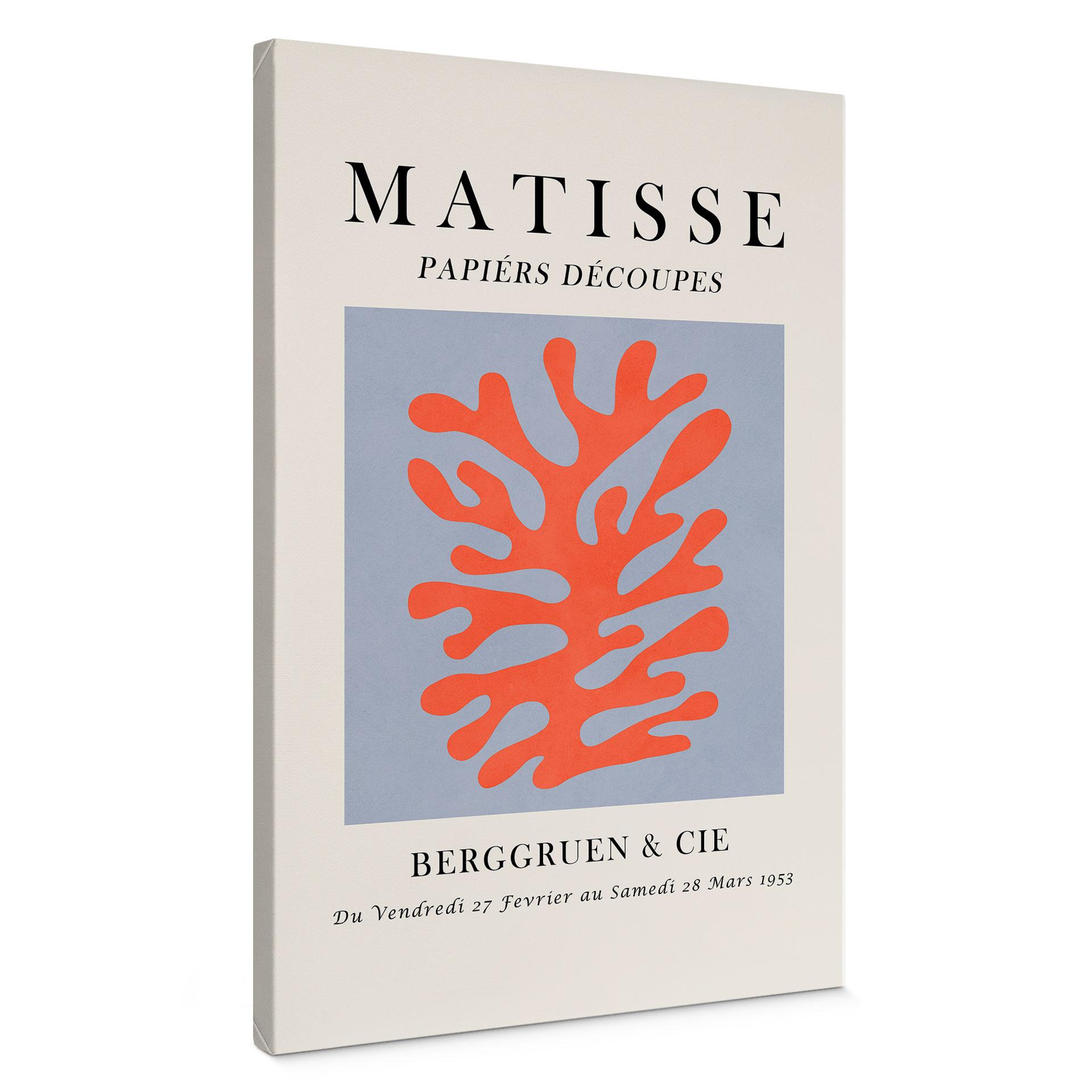 Canvas schilderij Abstract koraal in Matisse-stijl - Costa