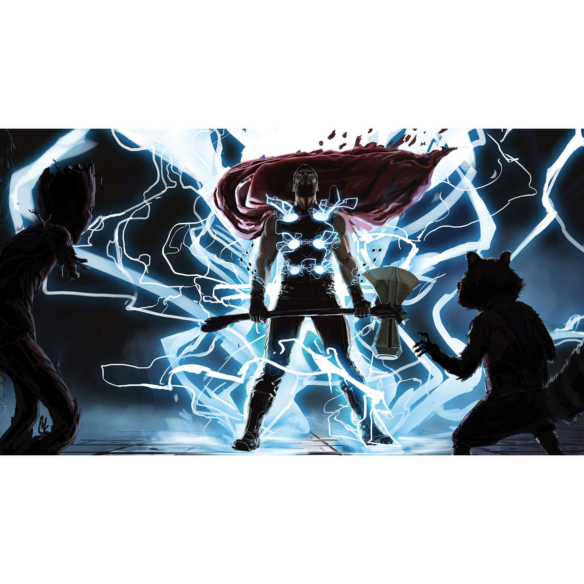 Vliesbehang - Thor God of Thunder - 500 x 280 cm
