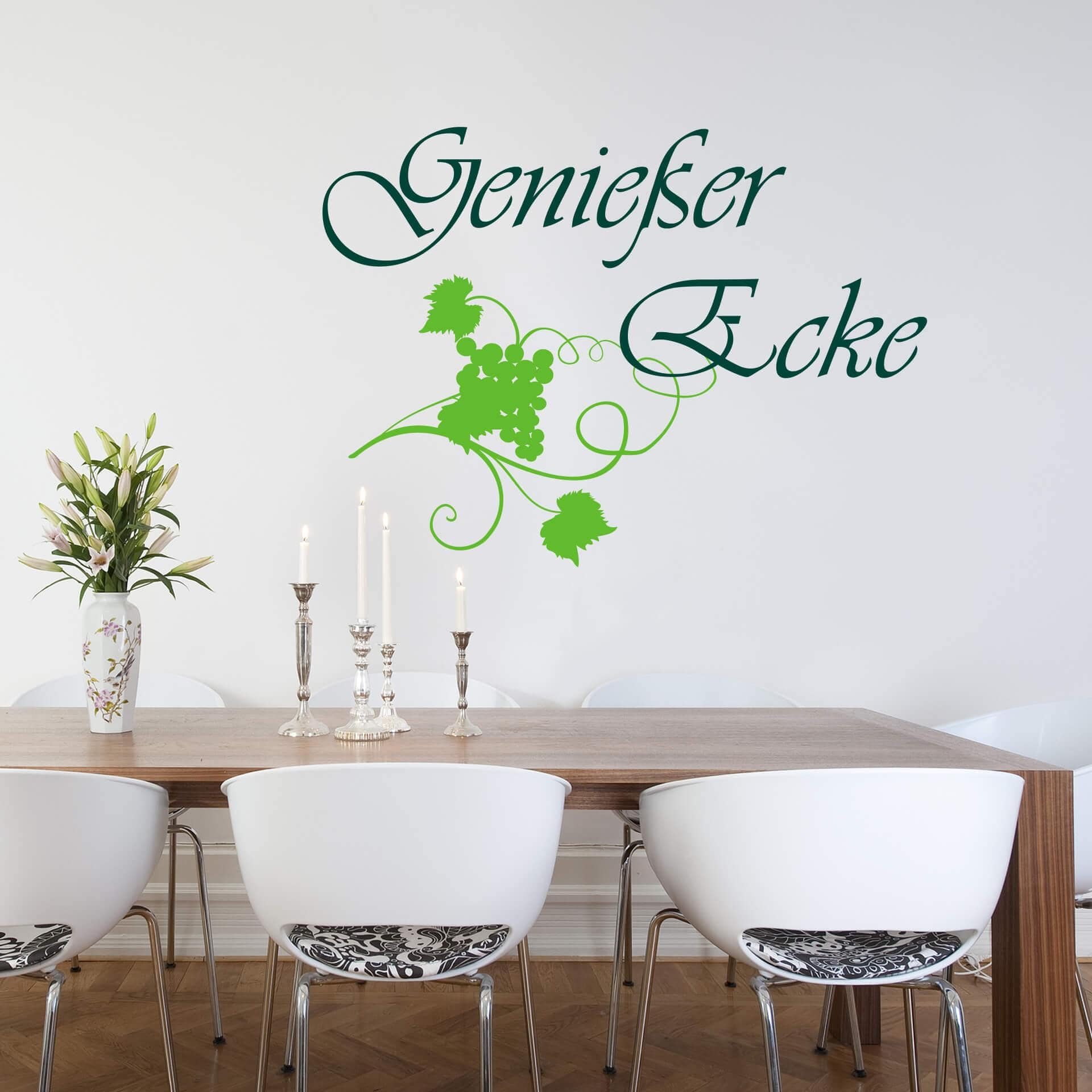 Wandtattoo Genießer Ecke 3 (2-farbig)