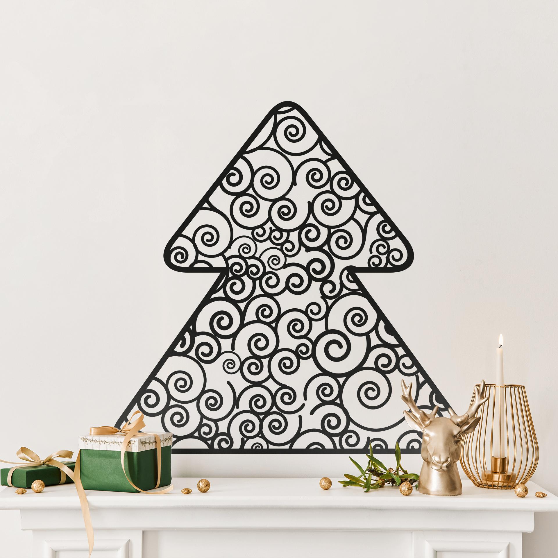 Juletræsornament som vægklistremærke