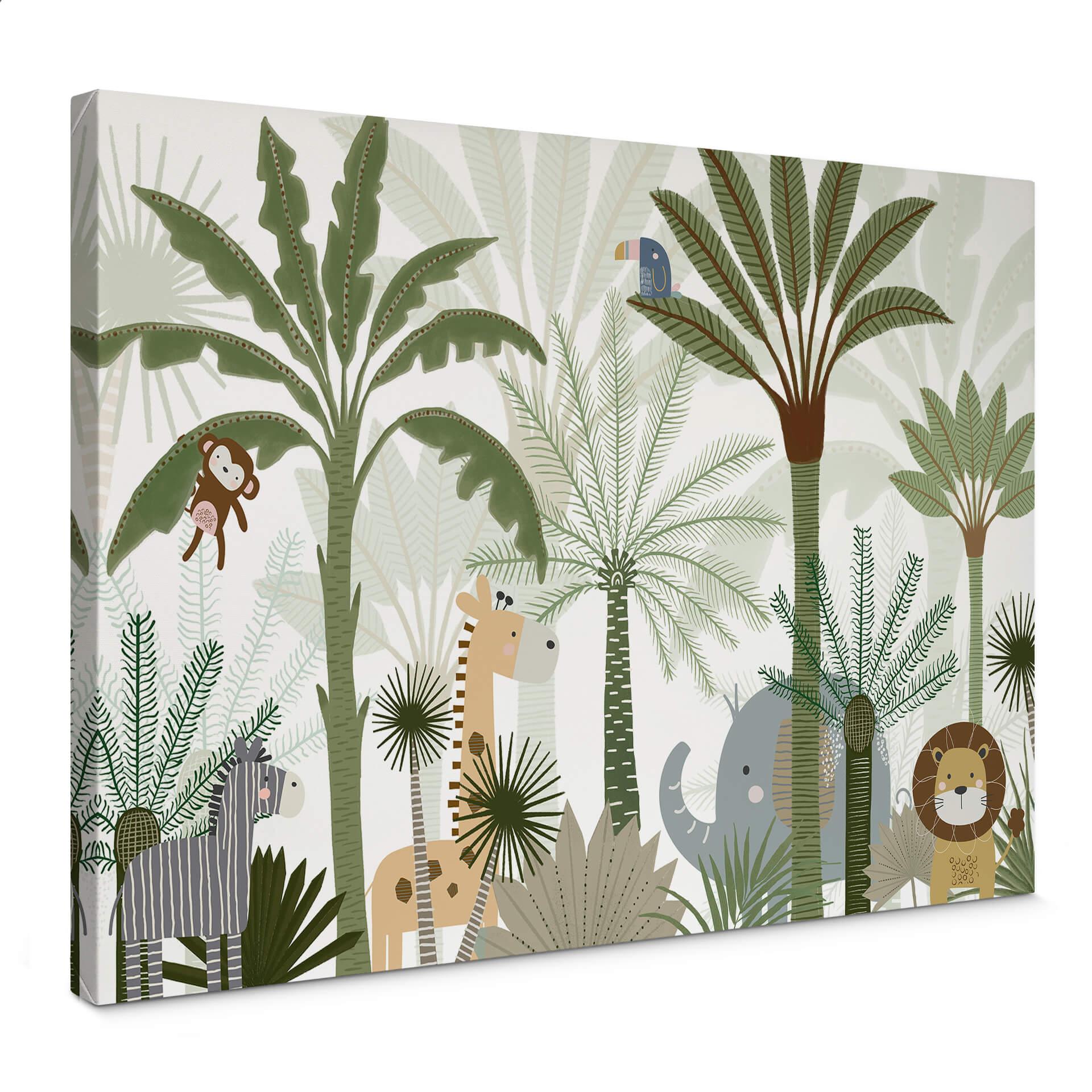 Lærredsprint - Oliver Robins - Sweet Jungle Animals