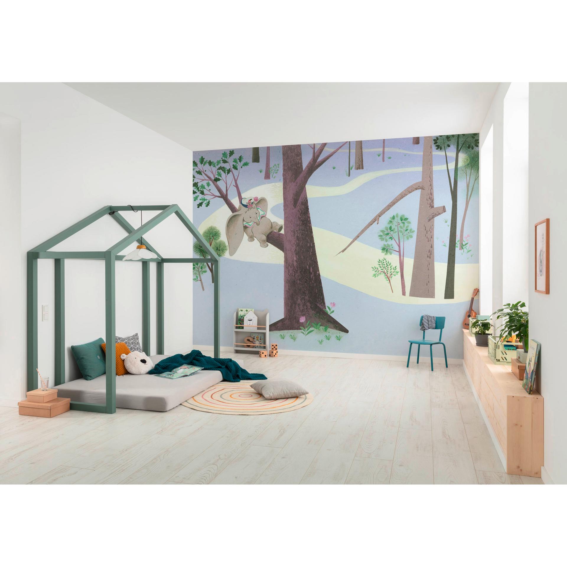 behang - Dumbo slaapt in boom - 400 x 280 cm