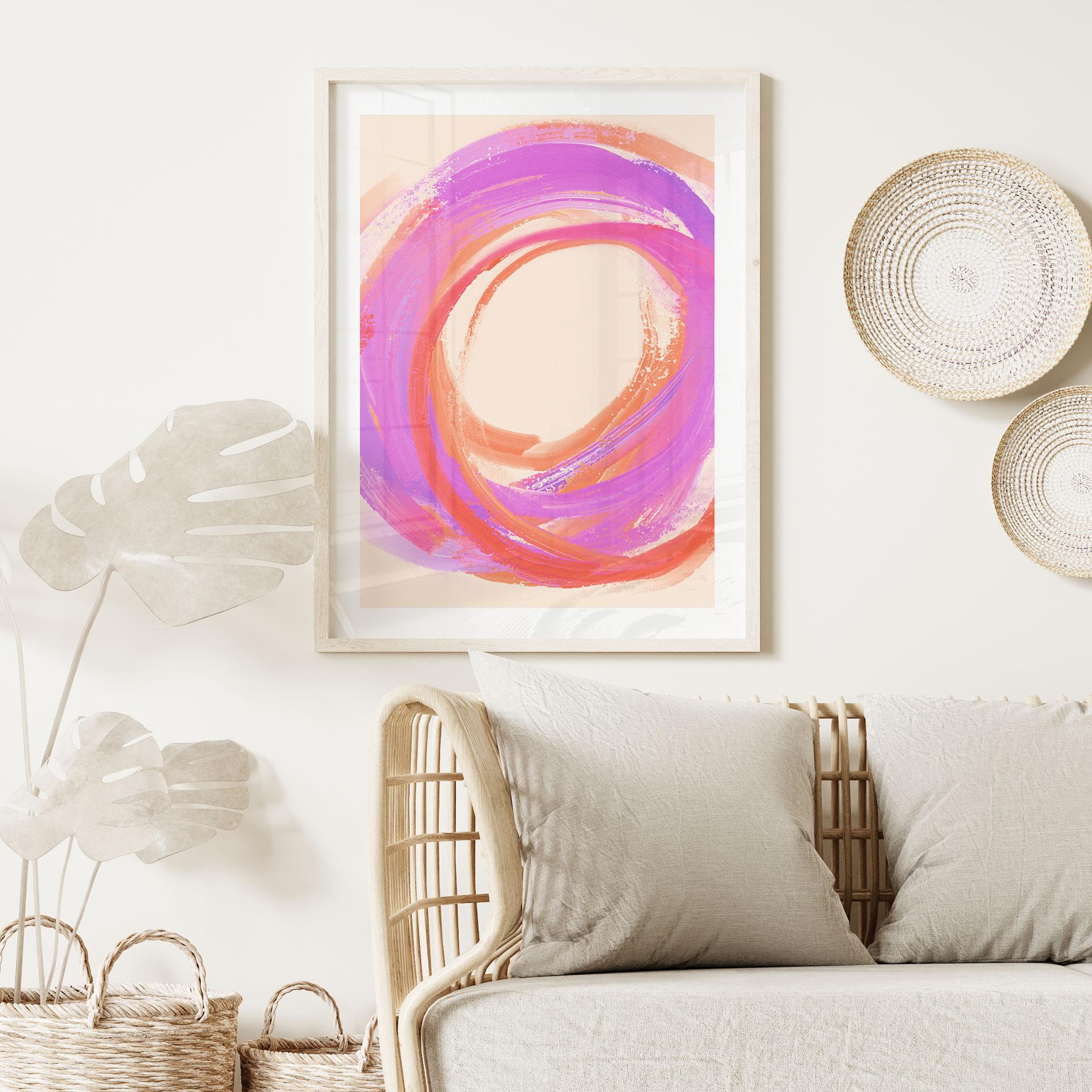 Farverig plakat i en cirkel - Treechild