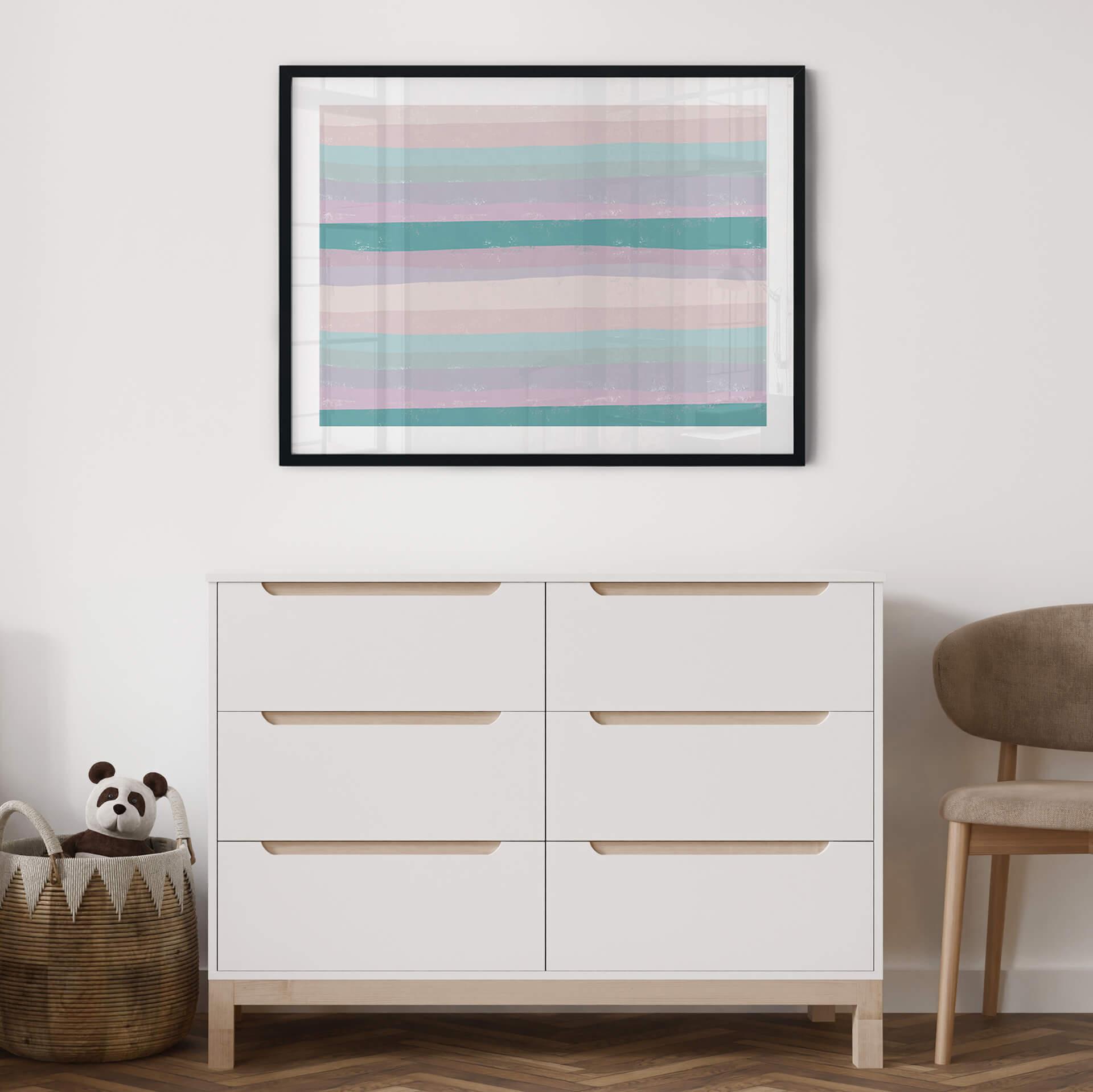 Plakat Uplusmestudio - Coloured Stripes
