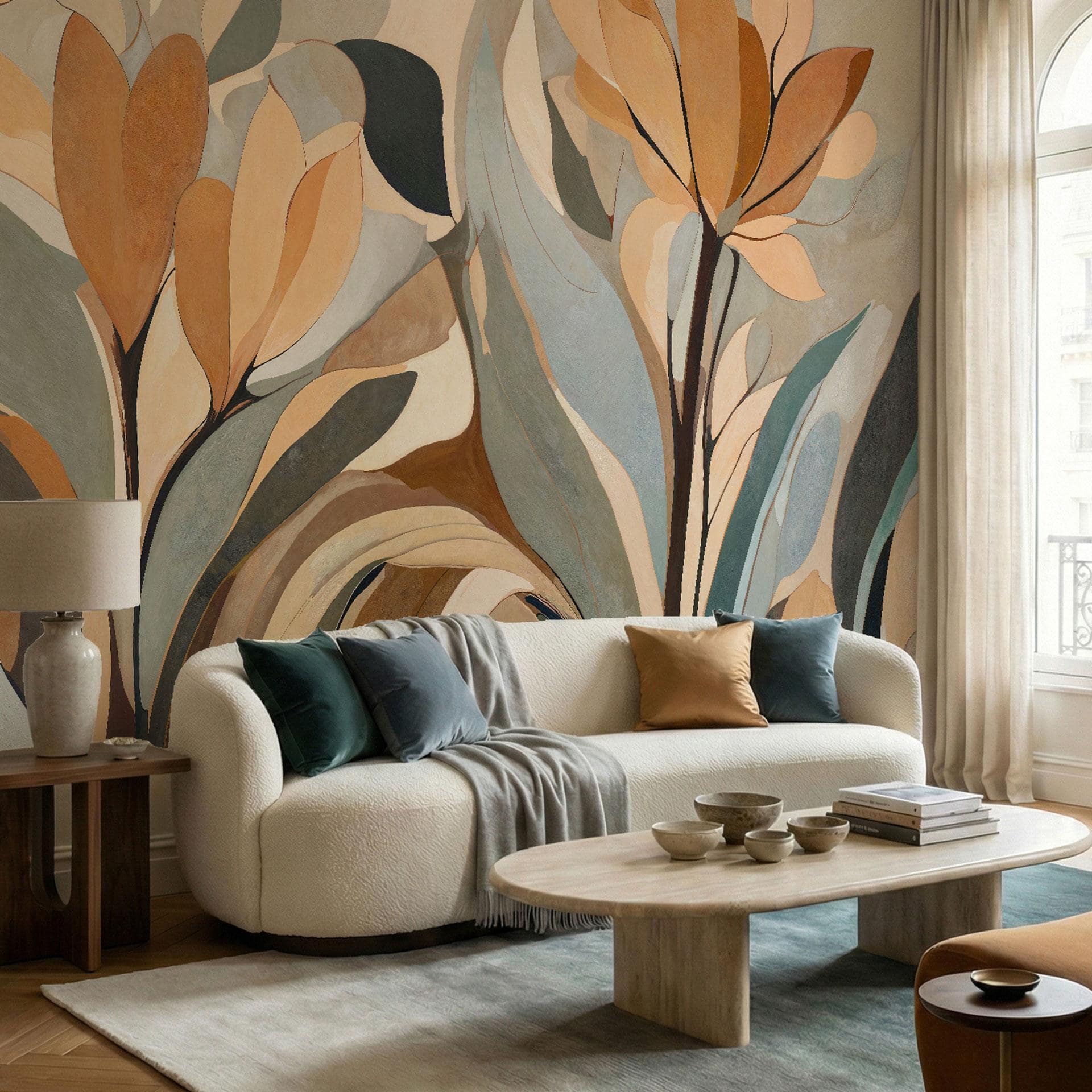 Fotobehang Emil's Bloom - Abstracte Bloemen - Sir Edward x Grigory Gladarev
