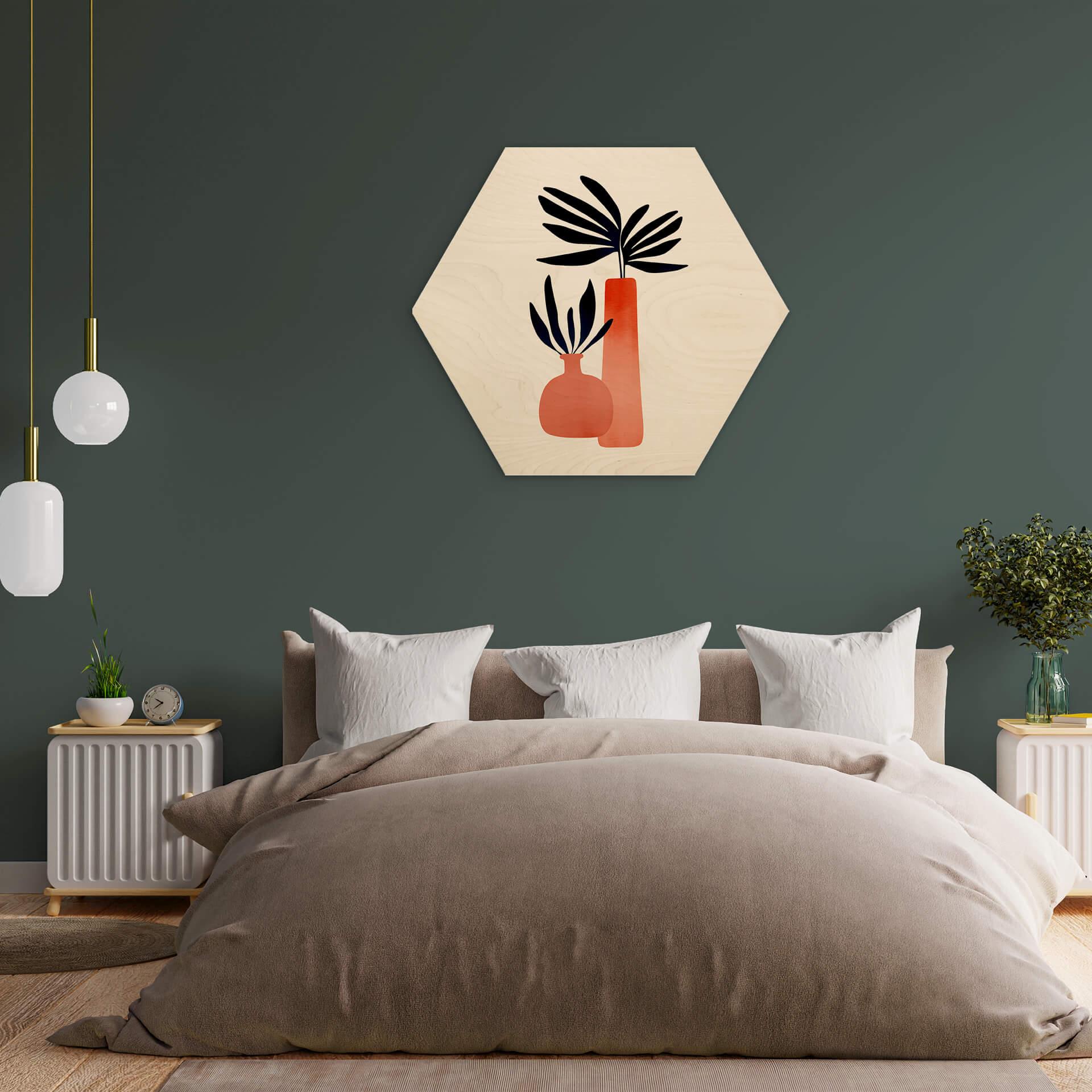 Hexagon Hout Kubistika - Fairytale Plants
