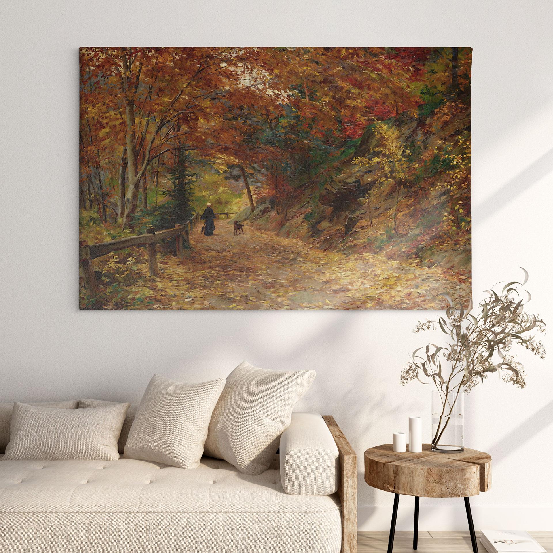 Canvas schilderij Wisinger-Florian - Vallende bladeren