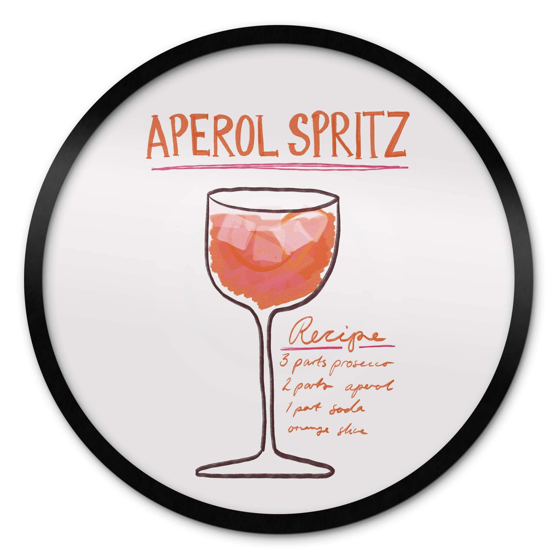 Poster für die Küche - Fritsch - Aperol Spritz- Rund