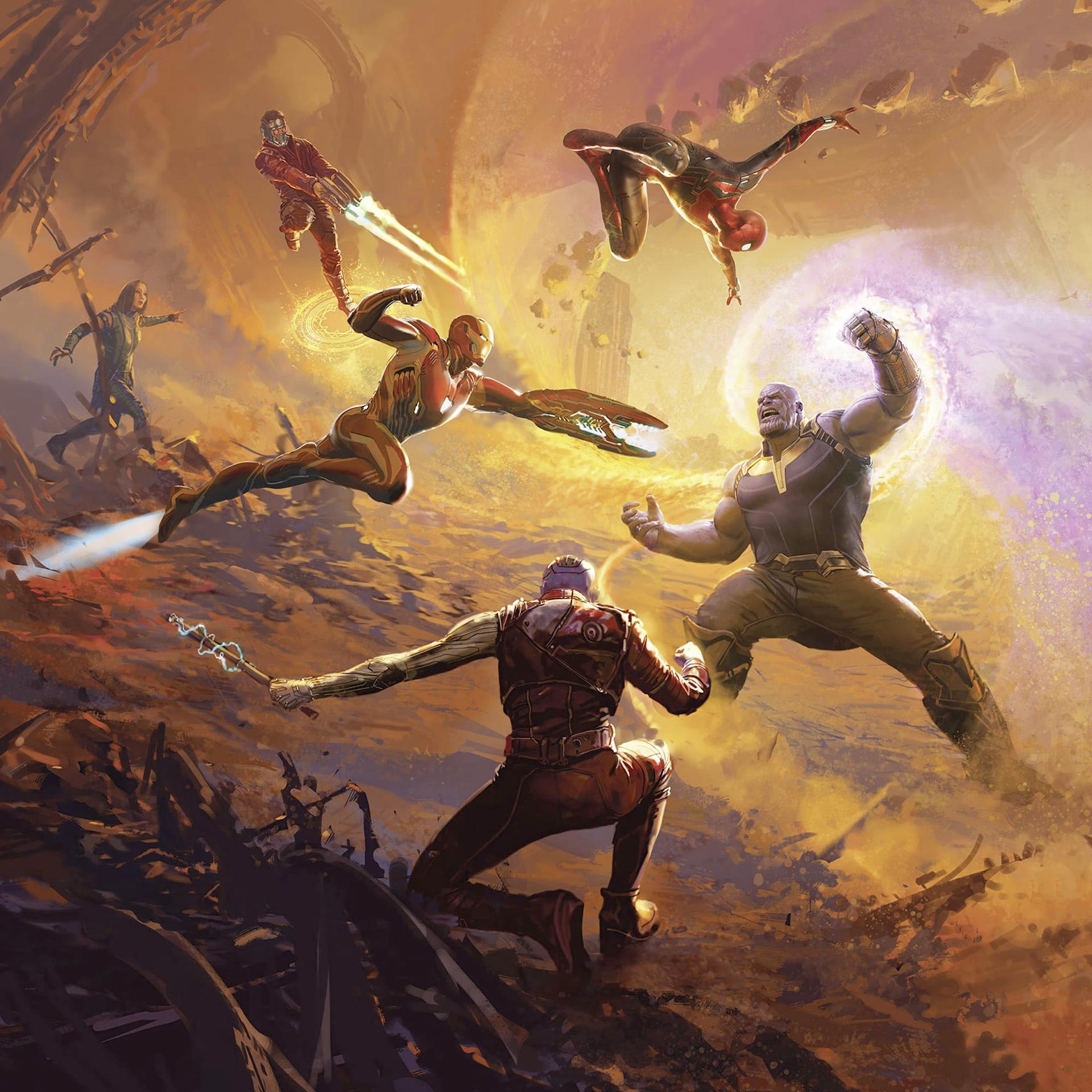 Tapet - Avengers Epic Battle Titan - 250 x 280 cm