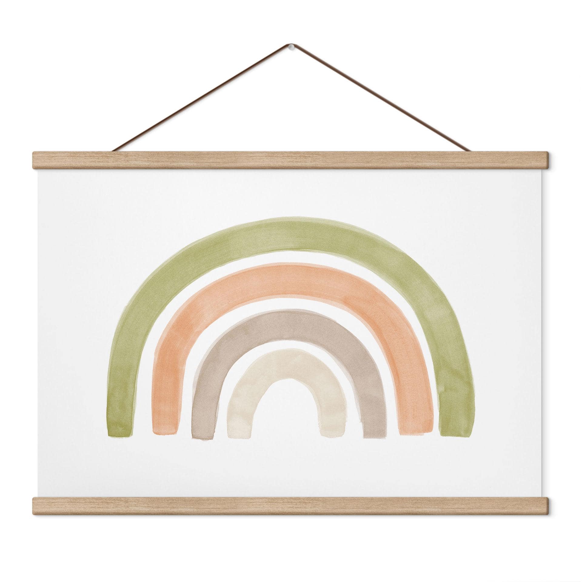 Textielposter Regenboog aquarel - Nouveauprints